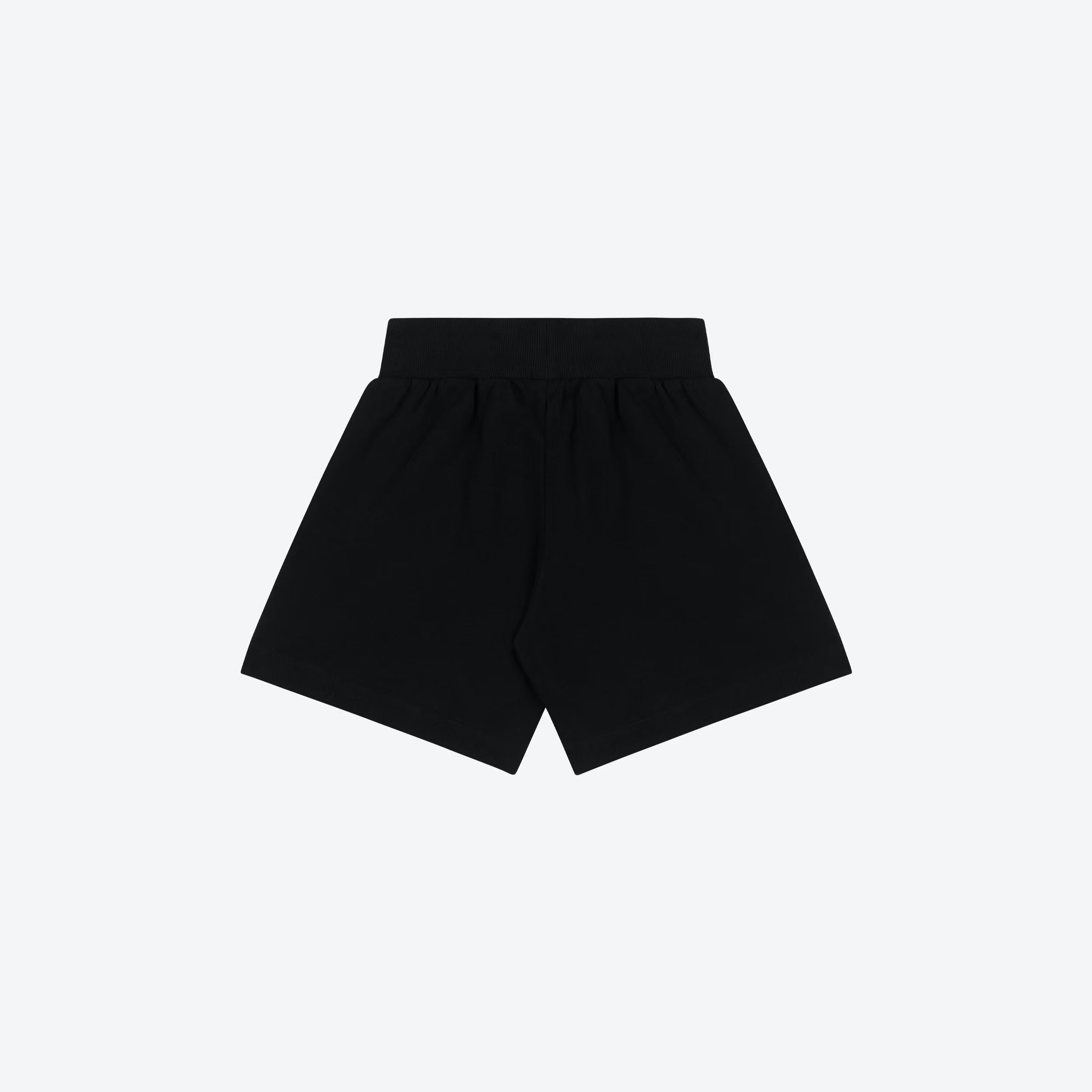 Girls Black Logo Cotton Shorts