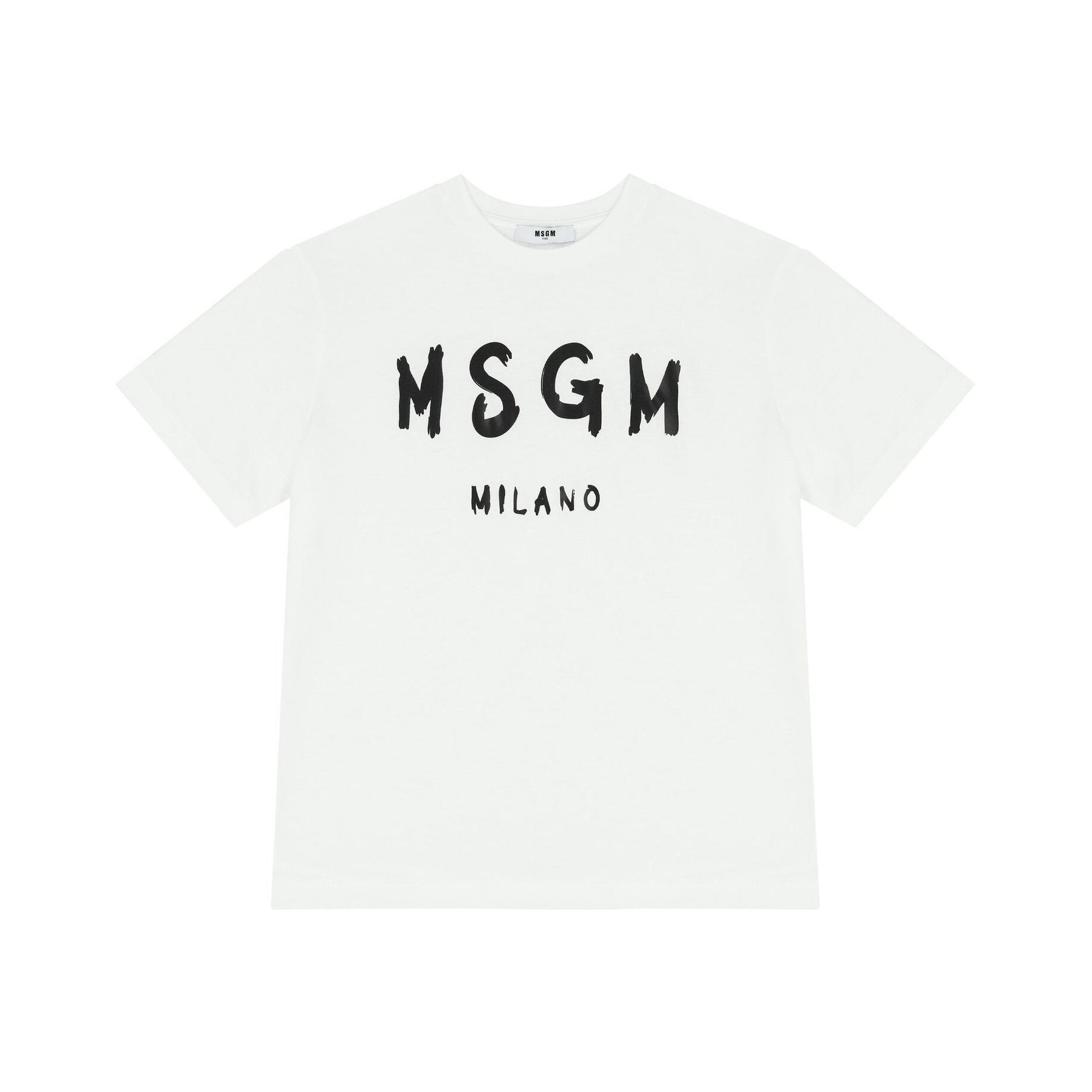 Boys & Girls White Logo Cotton T-Shirt