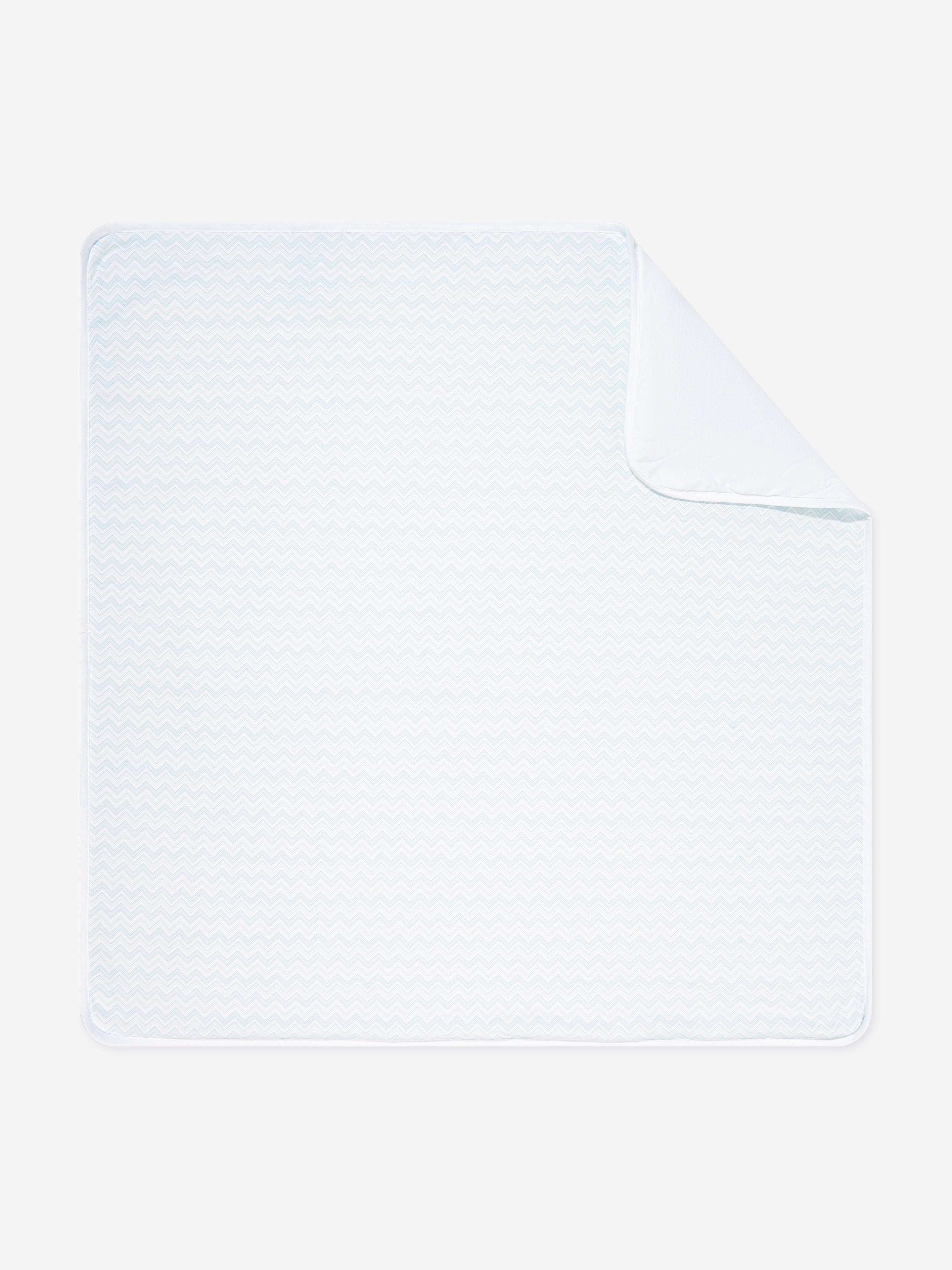 Baby Boys Zigzag Blanket in Blue (79cm)