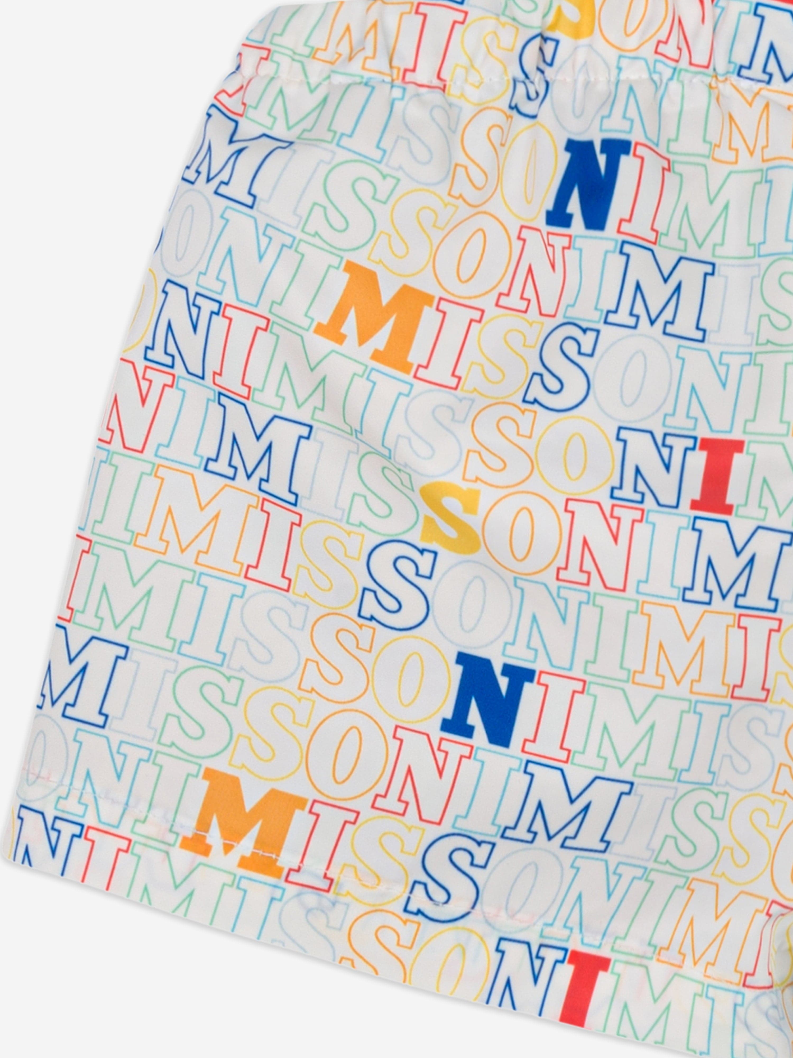 Baby Boys Logo Swim Shorts in Multicolour