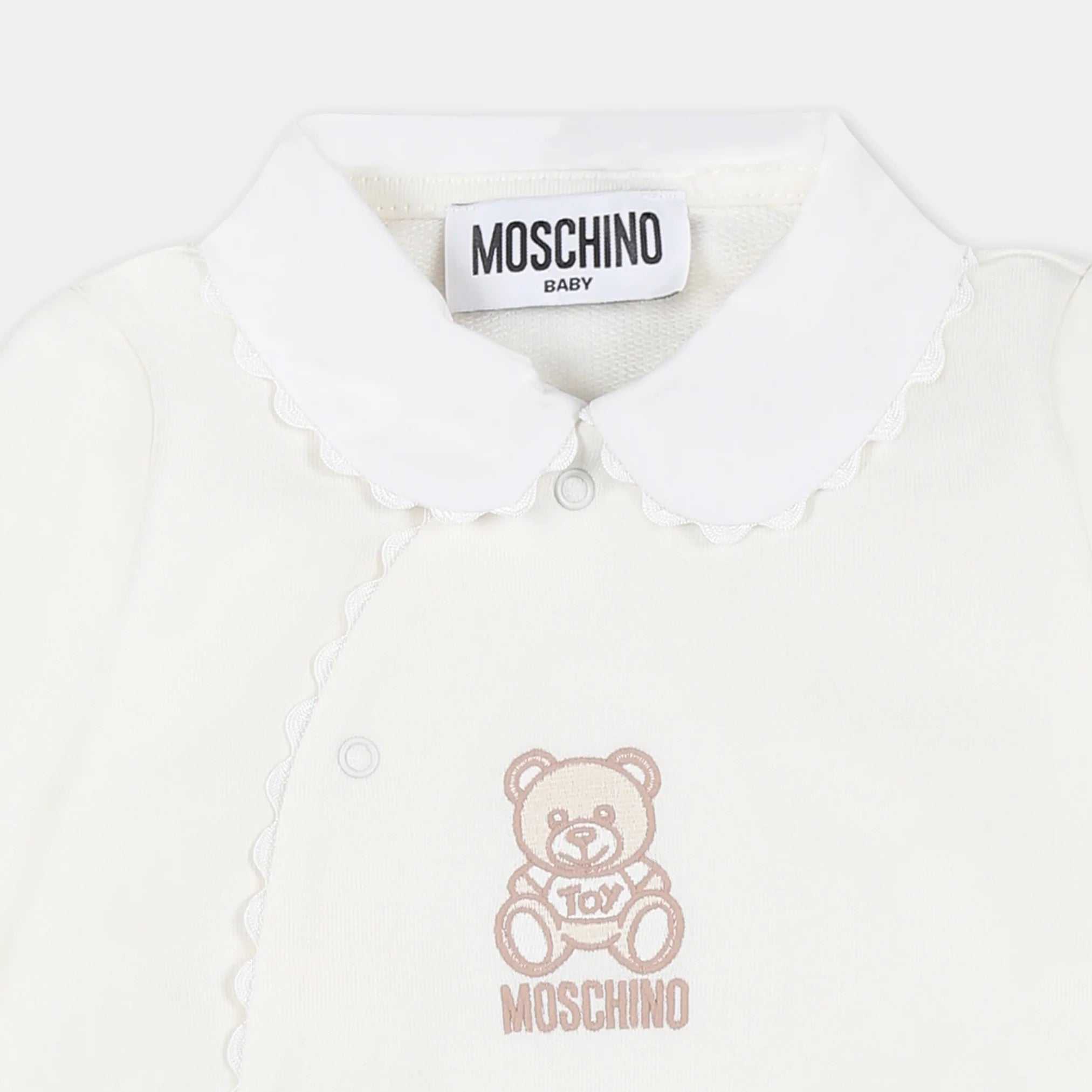 Baby Boys & Girls Ivory Cotton Bodysuit