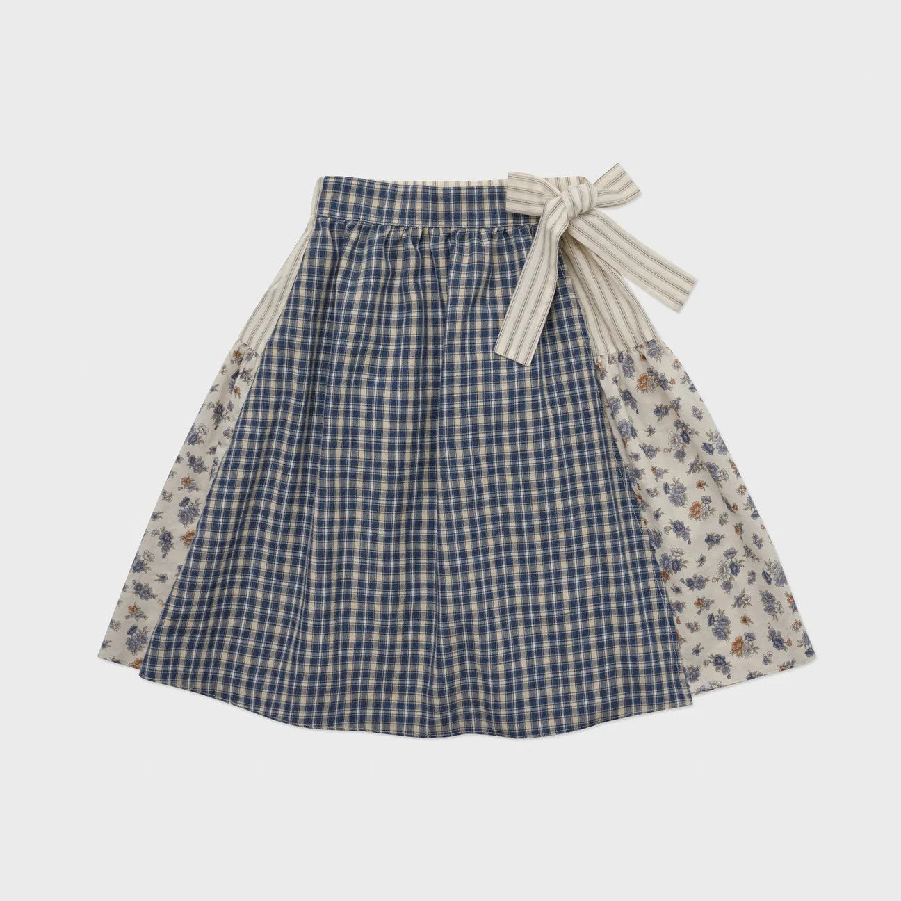 Girls Blue Cotton Skirts