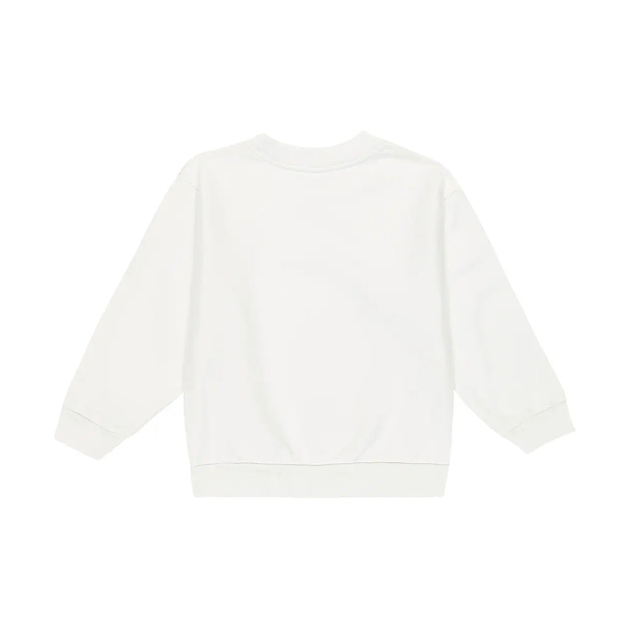 Boys & Girls White Printed Cotton Sweatshirt