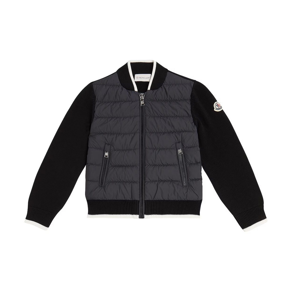 Boys Black Zip-Up Jacket