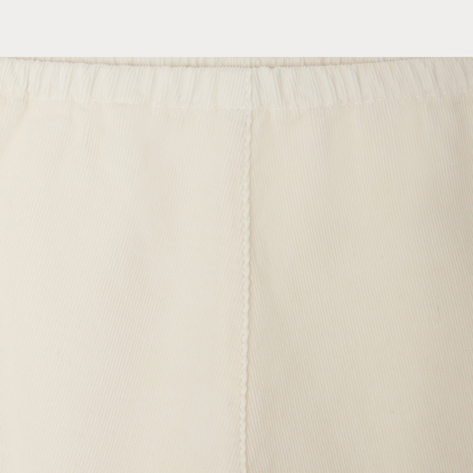 Baby Boys & Girls White Corduroy Trousers