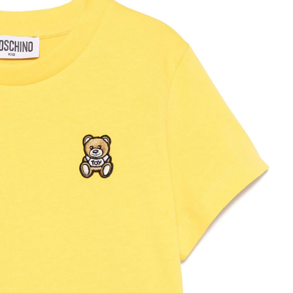 Boys & Girls Yellow Cotton T-Shirt