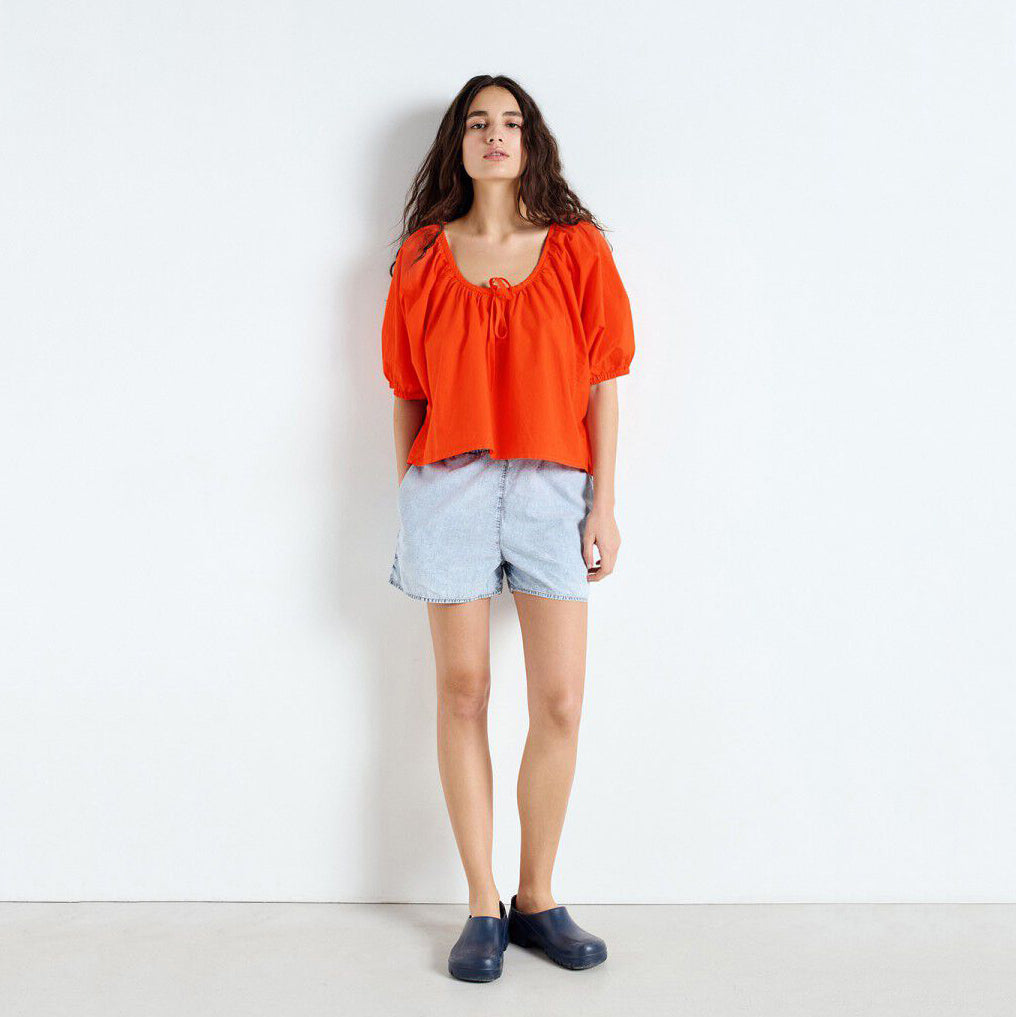 Women Light Blue Denim Shorts