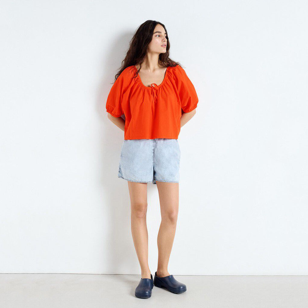 Women Light Blue Denim Shorts