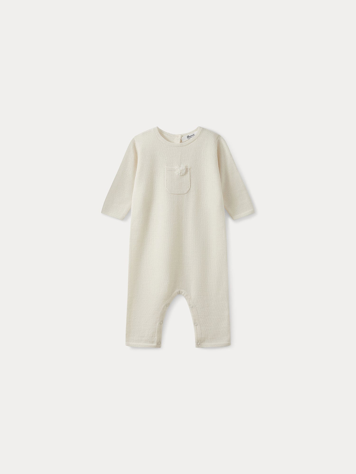 Baby Boys & Girls White Cashmere Babysuit