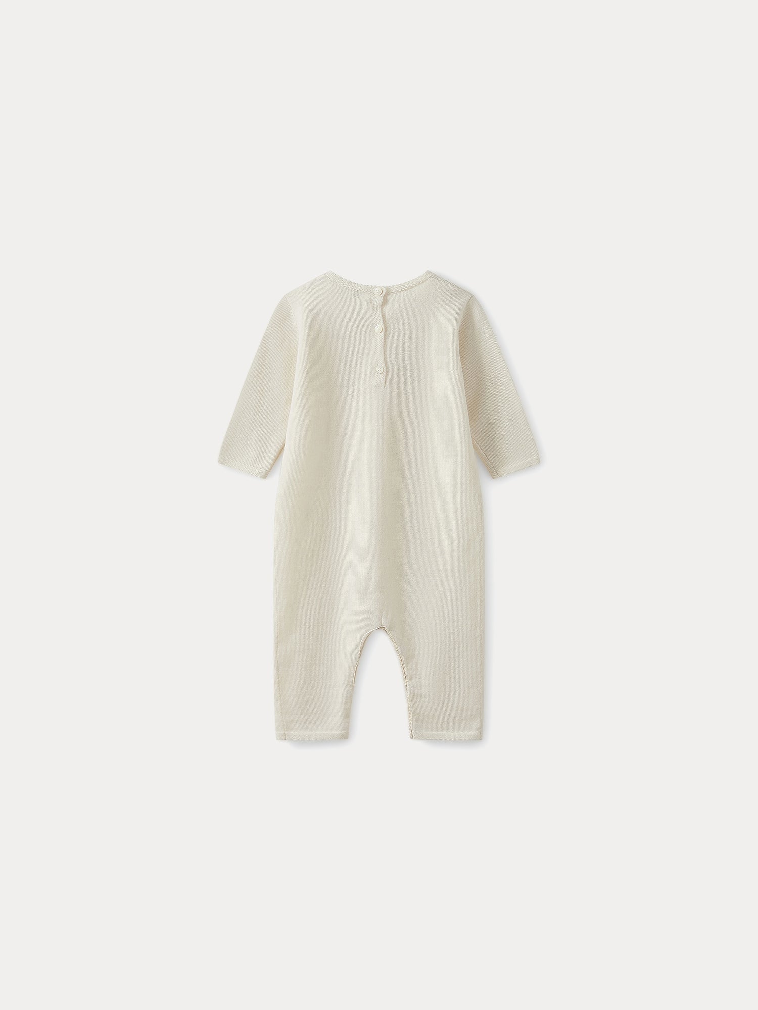 Baby Boys & Girls White Cashmere Babysuit