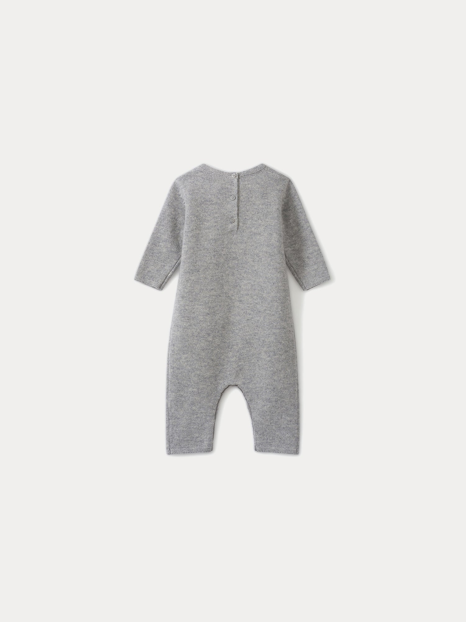 Baby Boys & Girls Grey Cashmere Babysuit