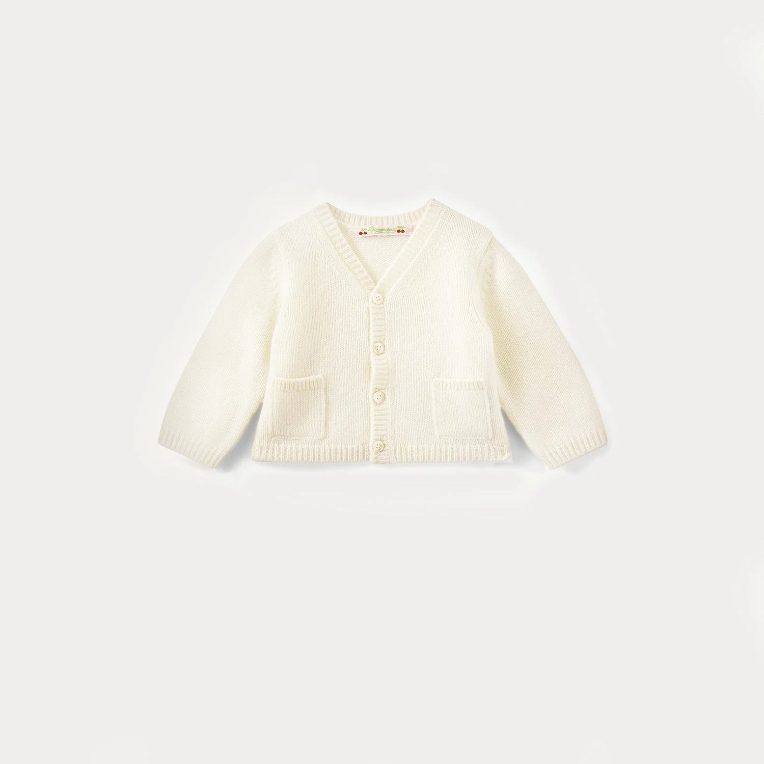 Baby Boys & Girls White Cashmere Cardigan