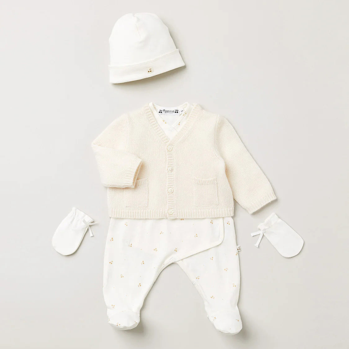 Baby Boys & Girls White Cashmere Cardigan