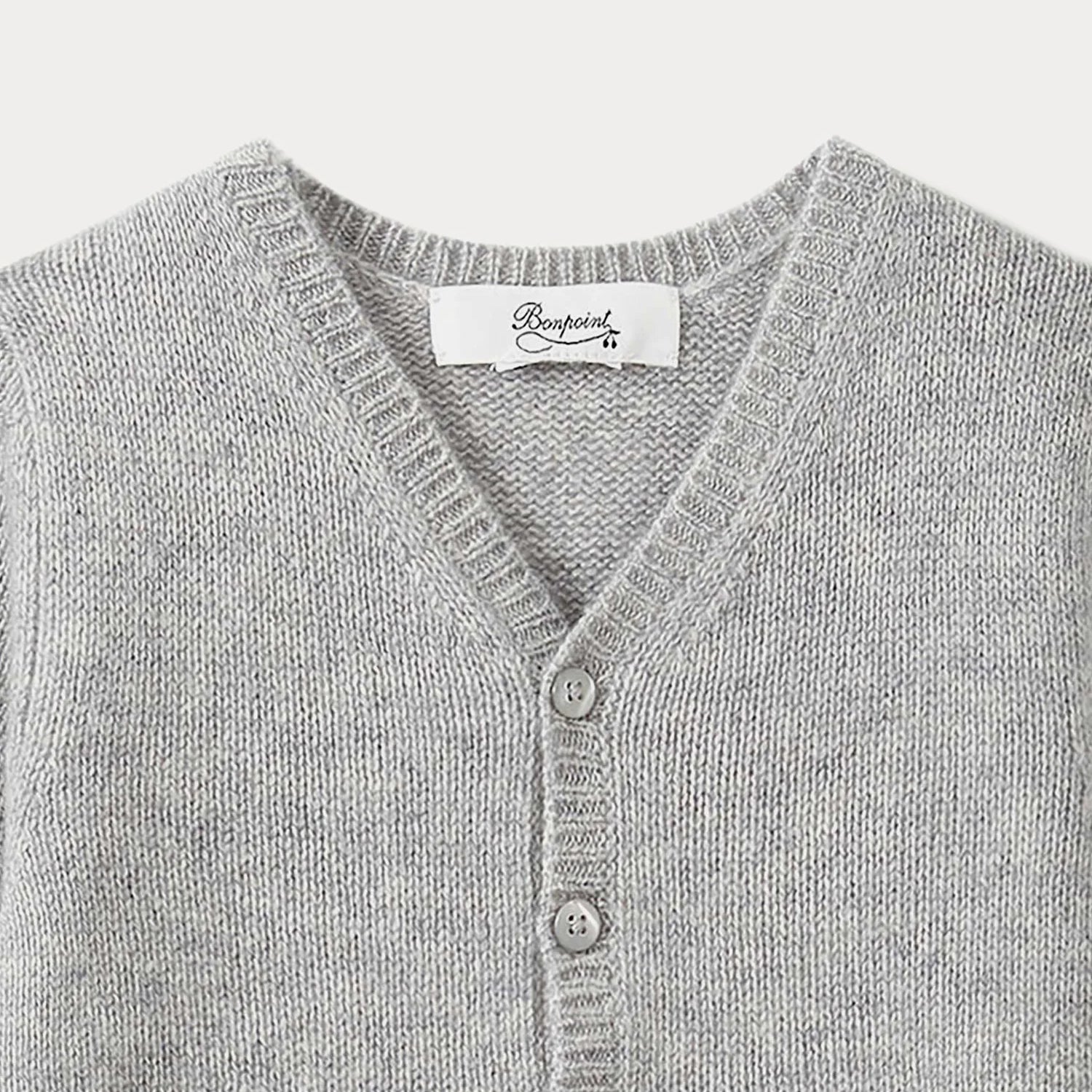 Baby Boys & Girls Grey Cashmere Cardigan