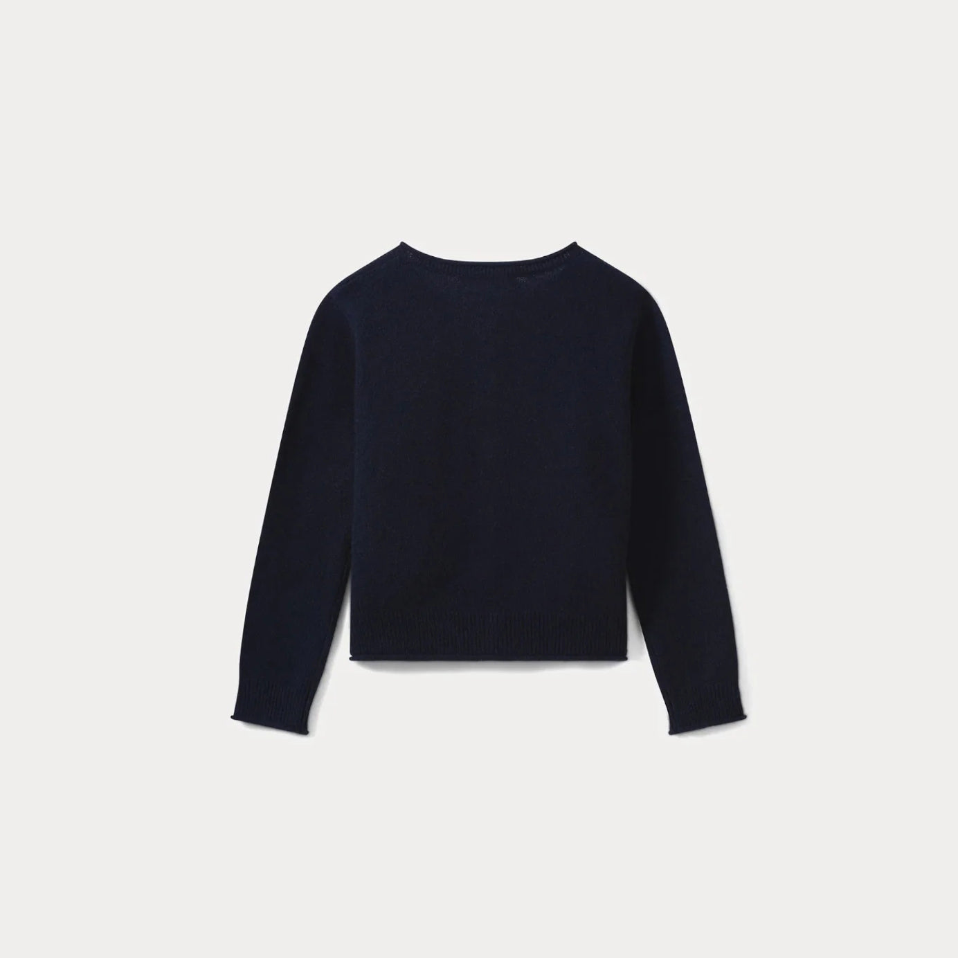 Girls Navy Cashmere Cardigan