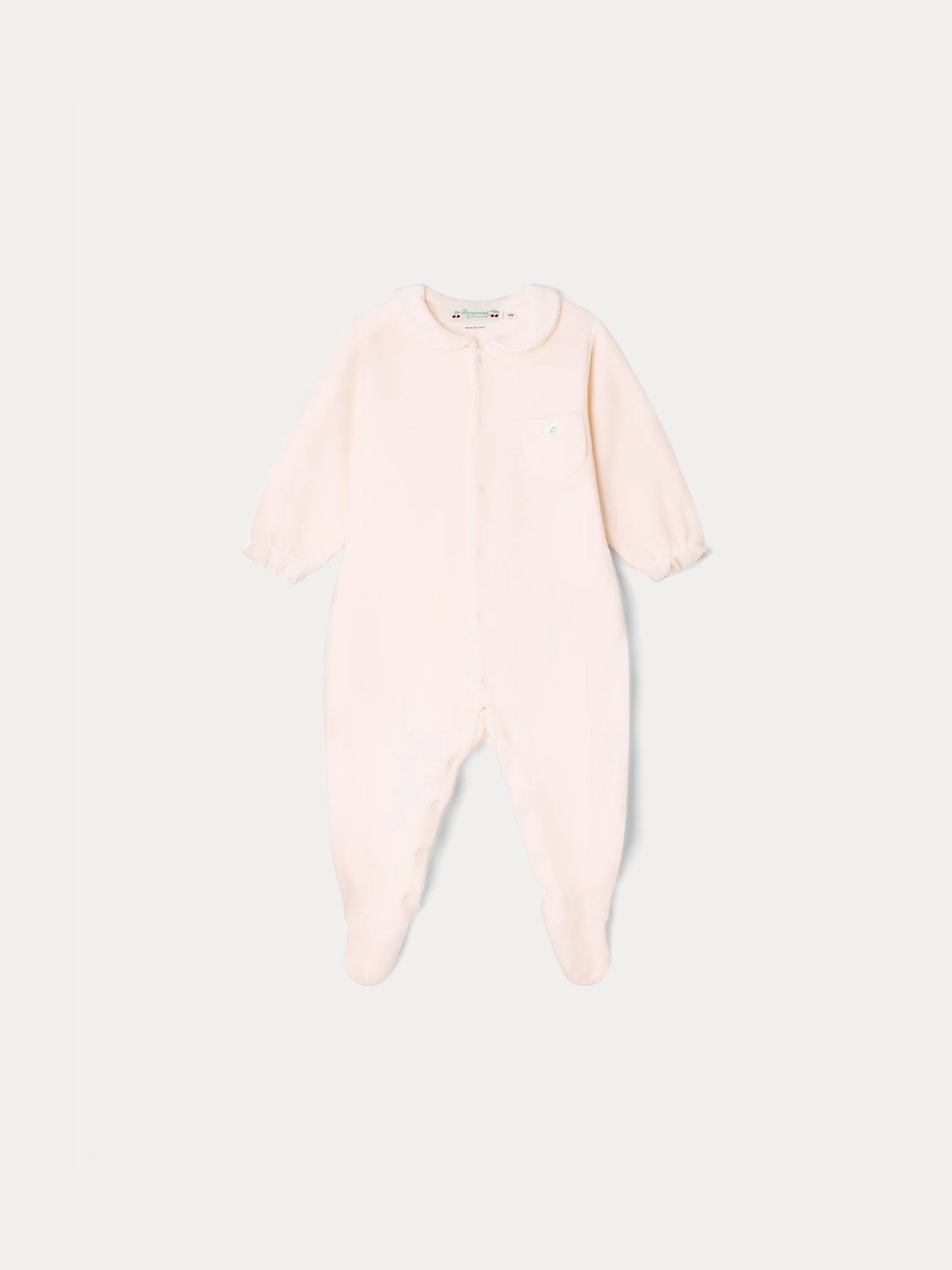 Baby Girls Pink Cotton Babysuit