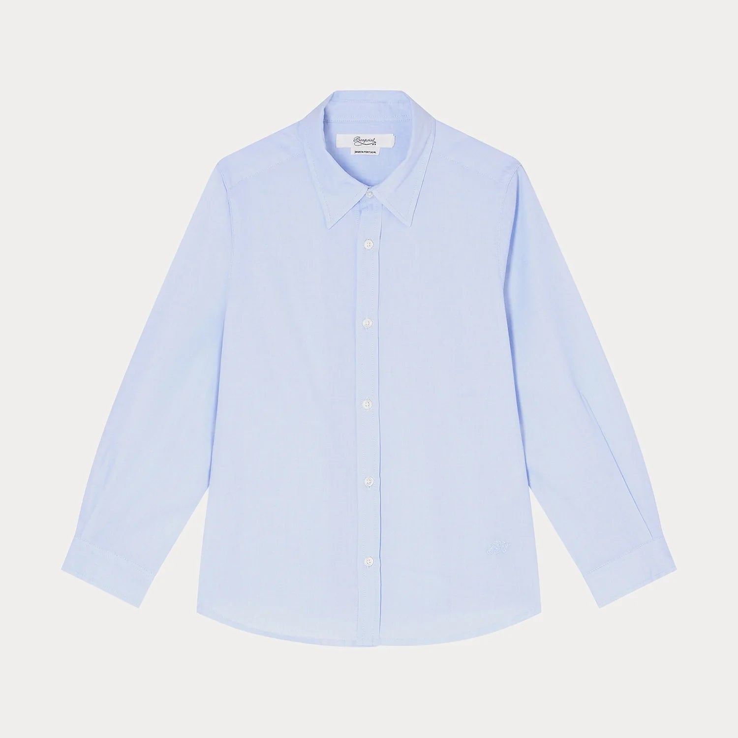 Boys Light Blue Cotton Shirt