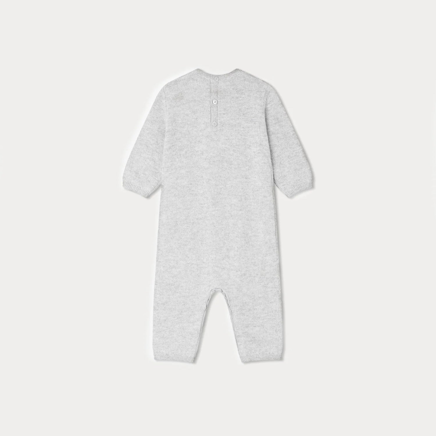 Baby Boys & Girls Light Grey Cashmere Babysuit