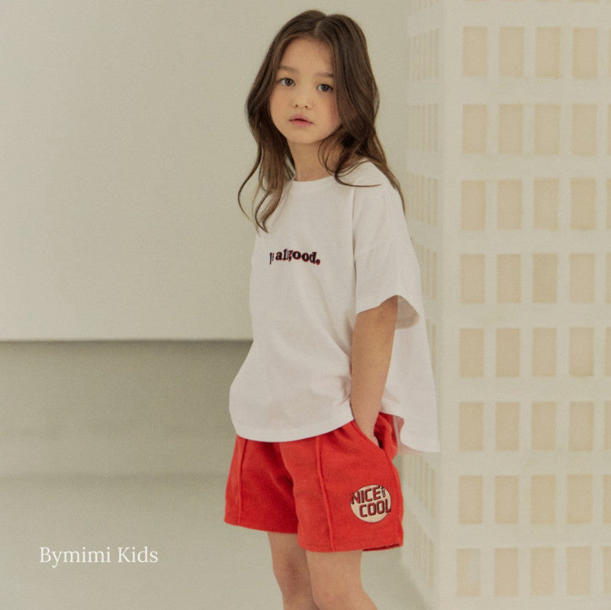 Boys & Girls Red Cotton Shorts