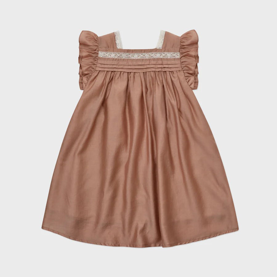 Girls Deep Orange Dress