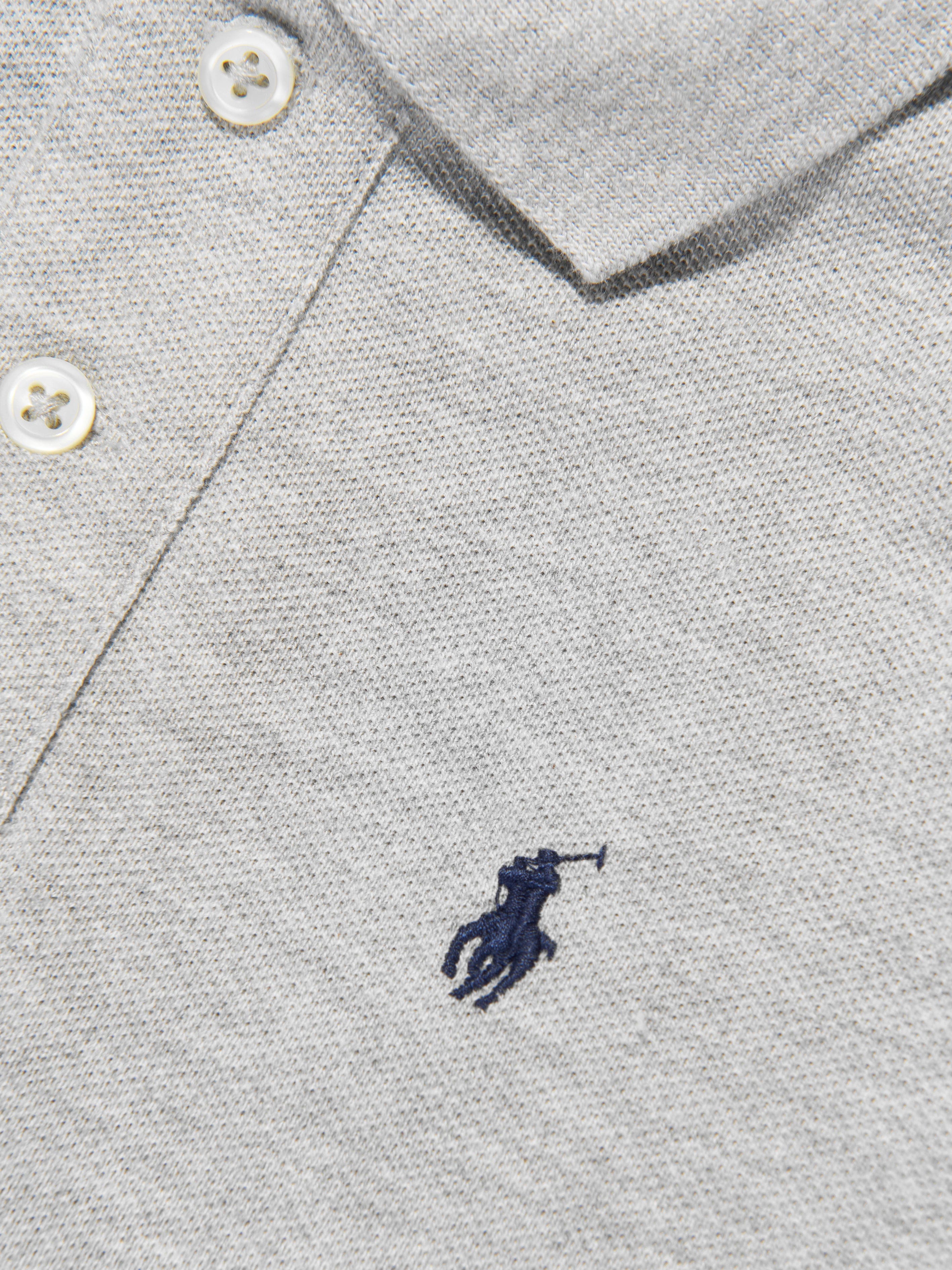 Ralph Lauren Boys Logo Polo Shirt in Grey