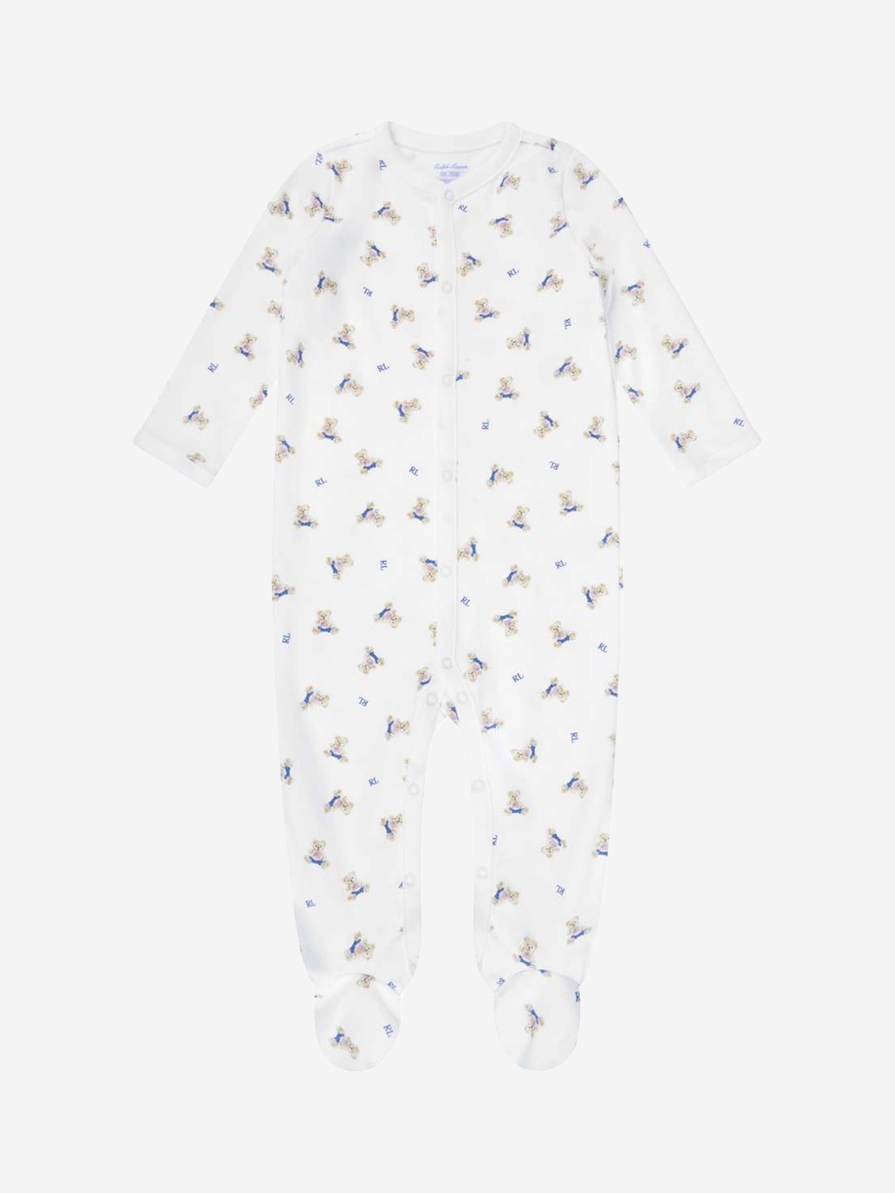 Baby Boys Bear Print Babygrow