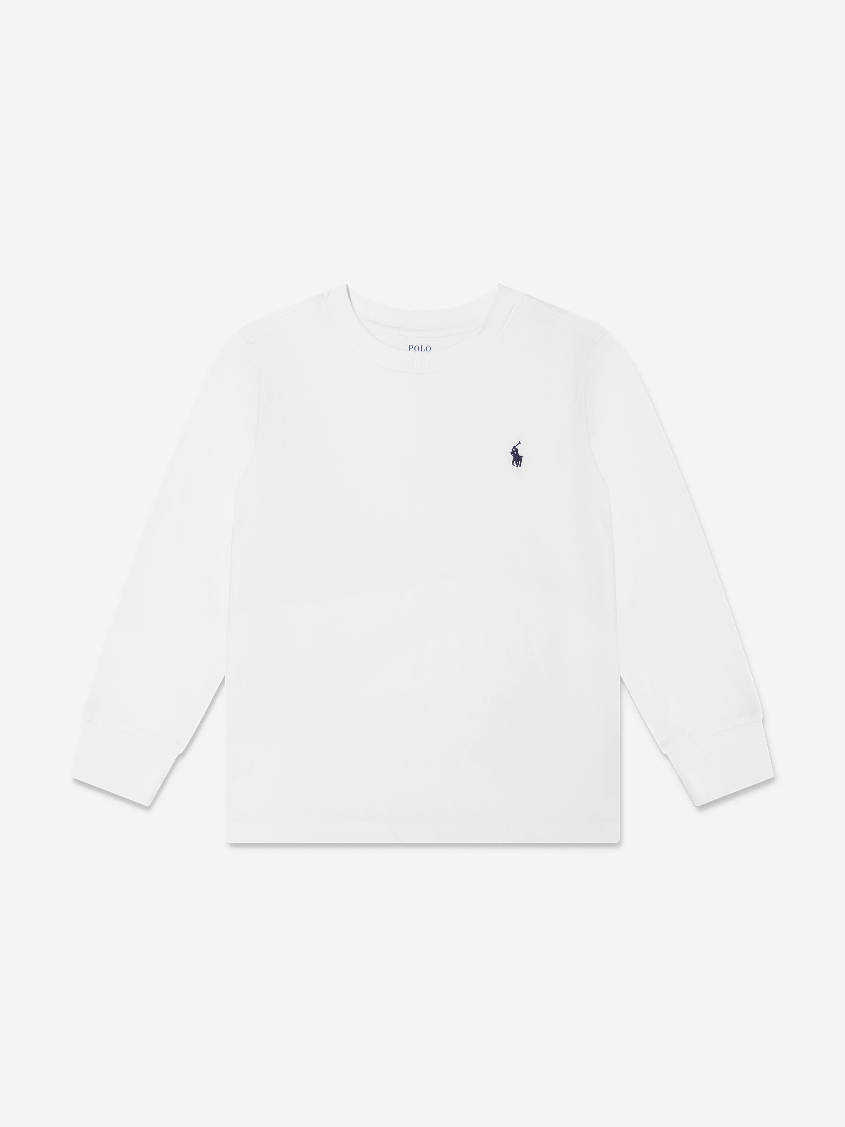 Boys Long Sleeve T-Shirt in White