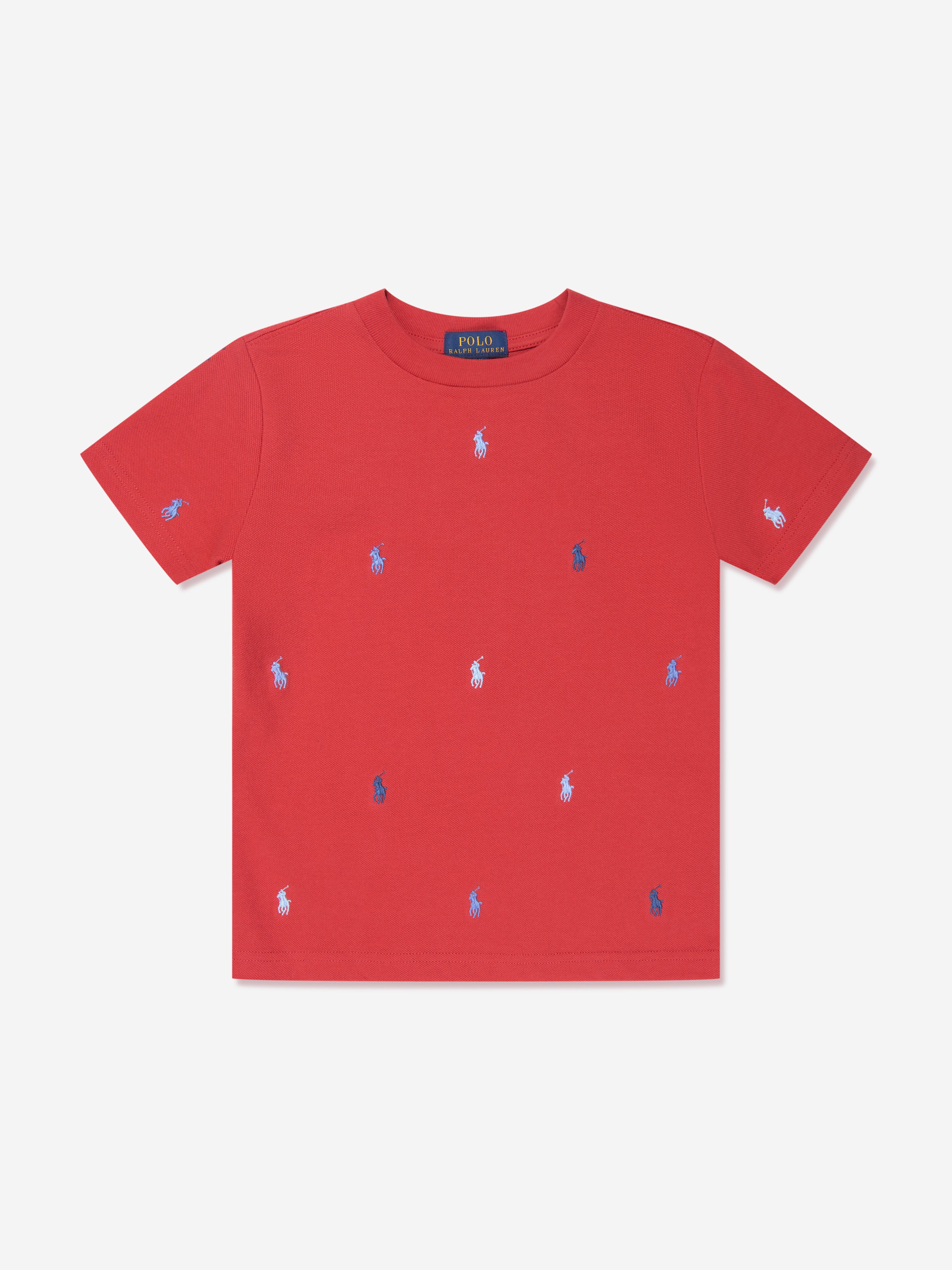 Boys Logo T-Shirt in in Red