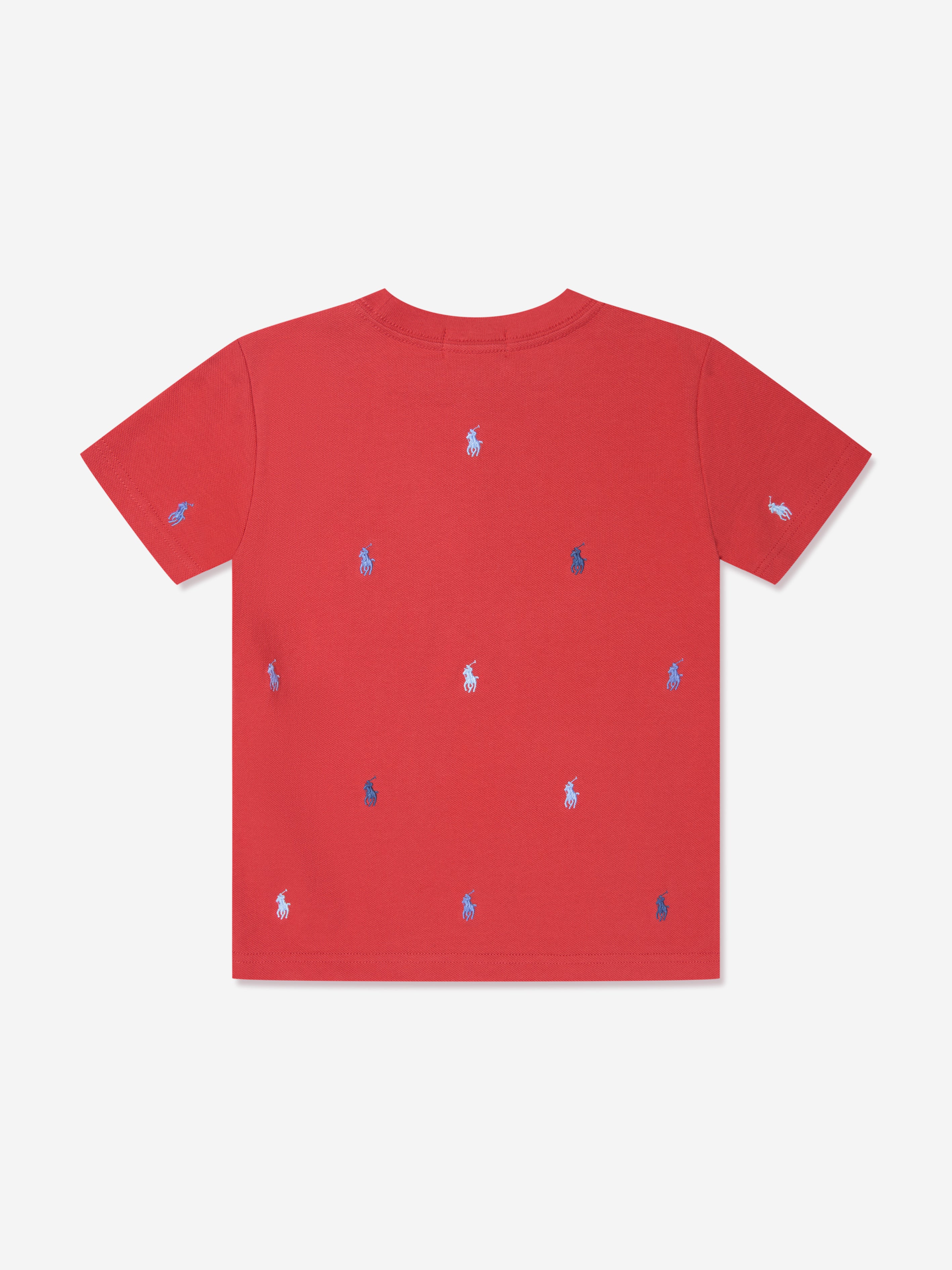 Boys Logo T-Shirt in in Red