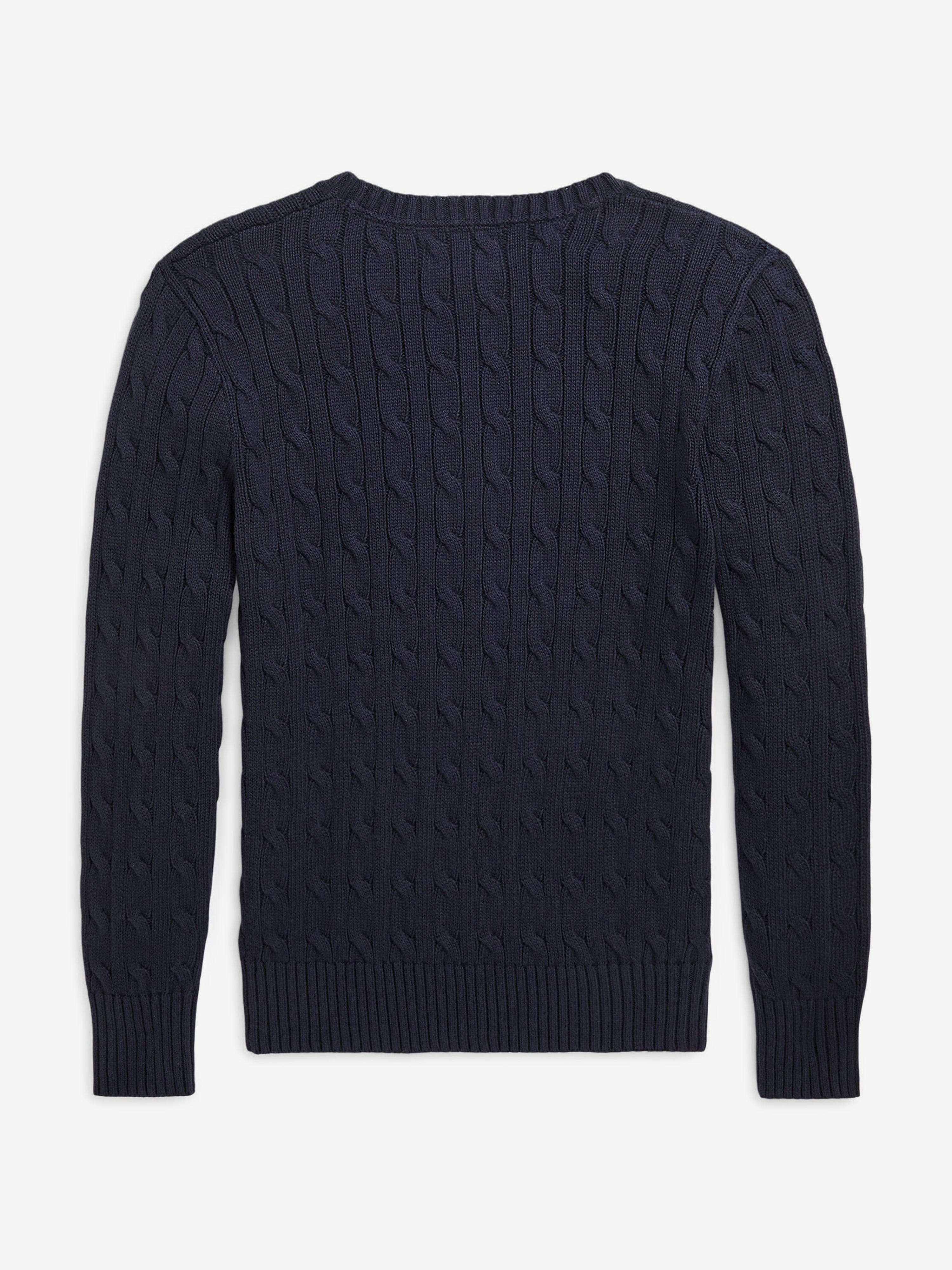 Ralph Lauren Boys Cable Knit Jumper in Navy