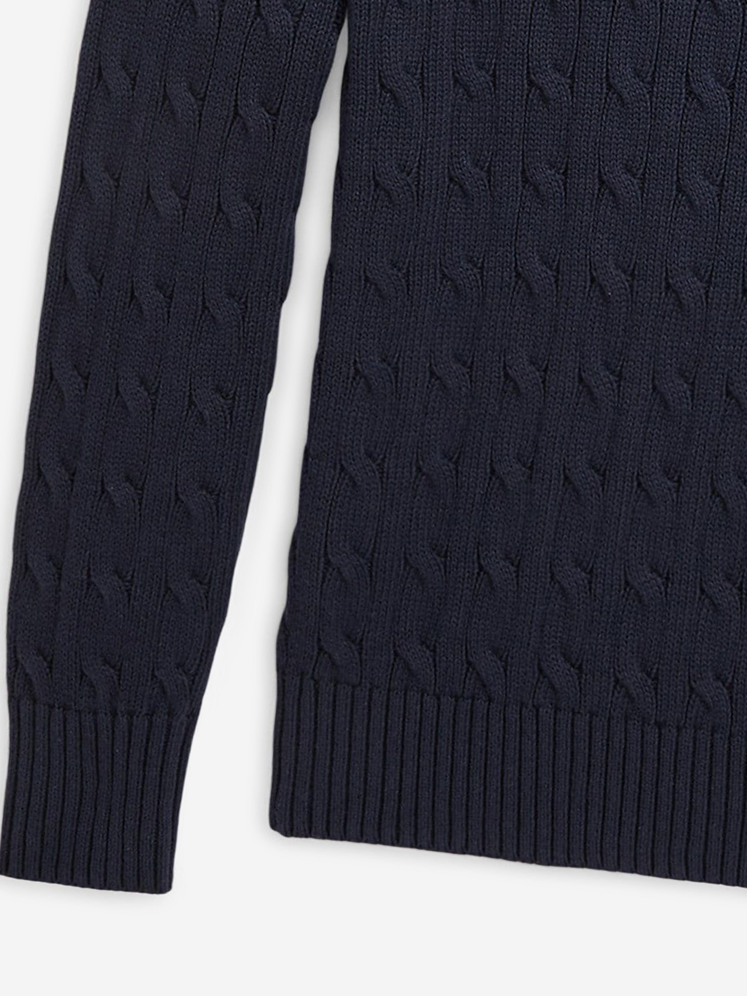 Ralph Lauren Boys Cable Knit Jumper in Navy