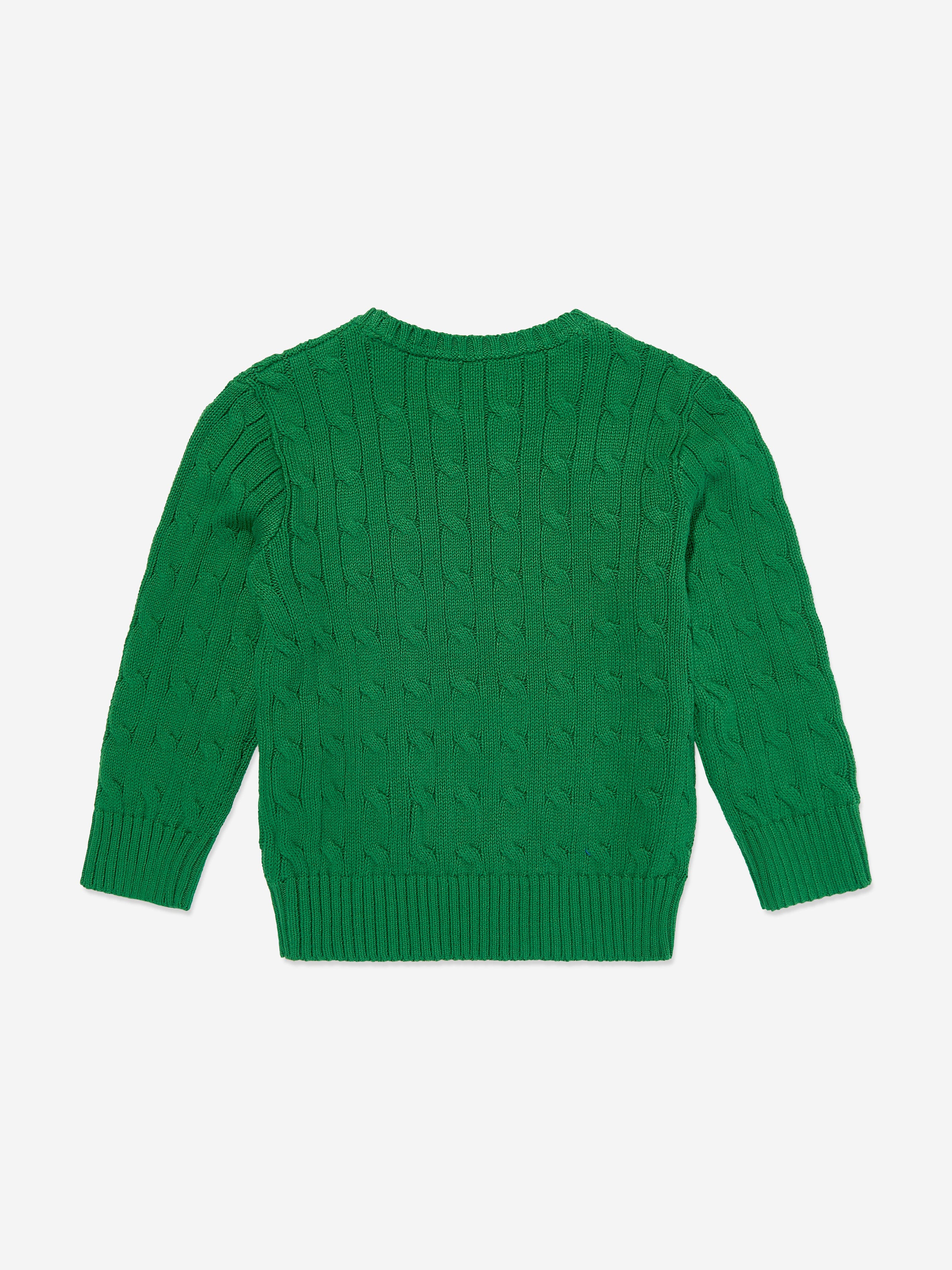 Ralph Lauren Boys Cable Knit Jumper in Green