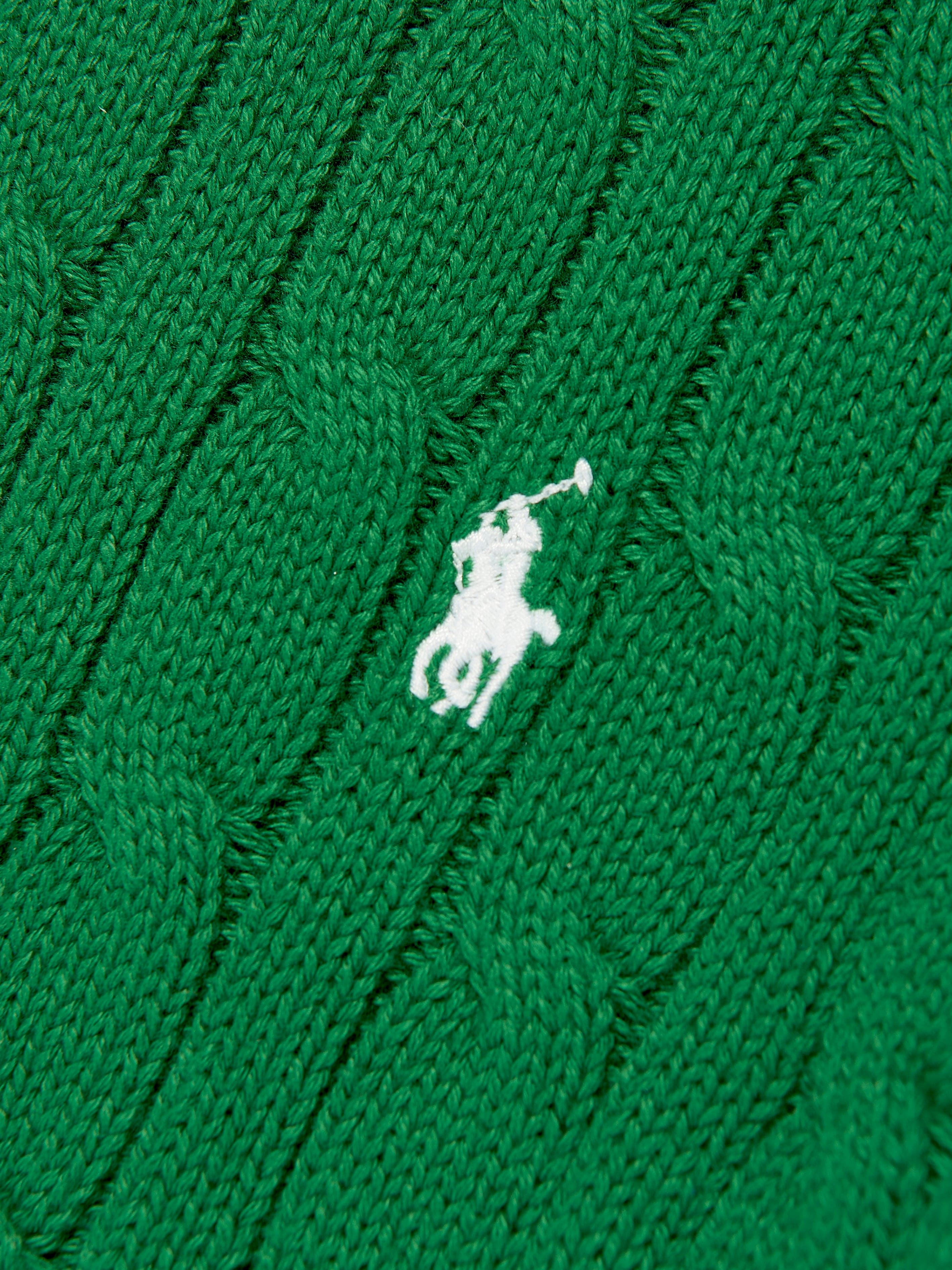 Ralph Lauren Boys Cable Knit Jumper in Green