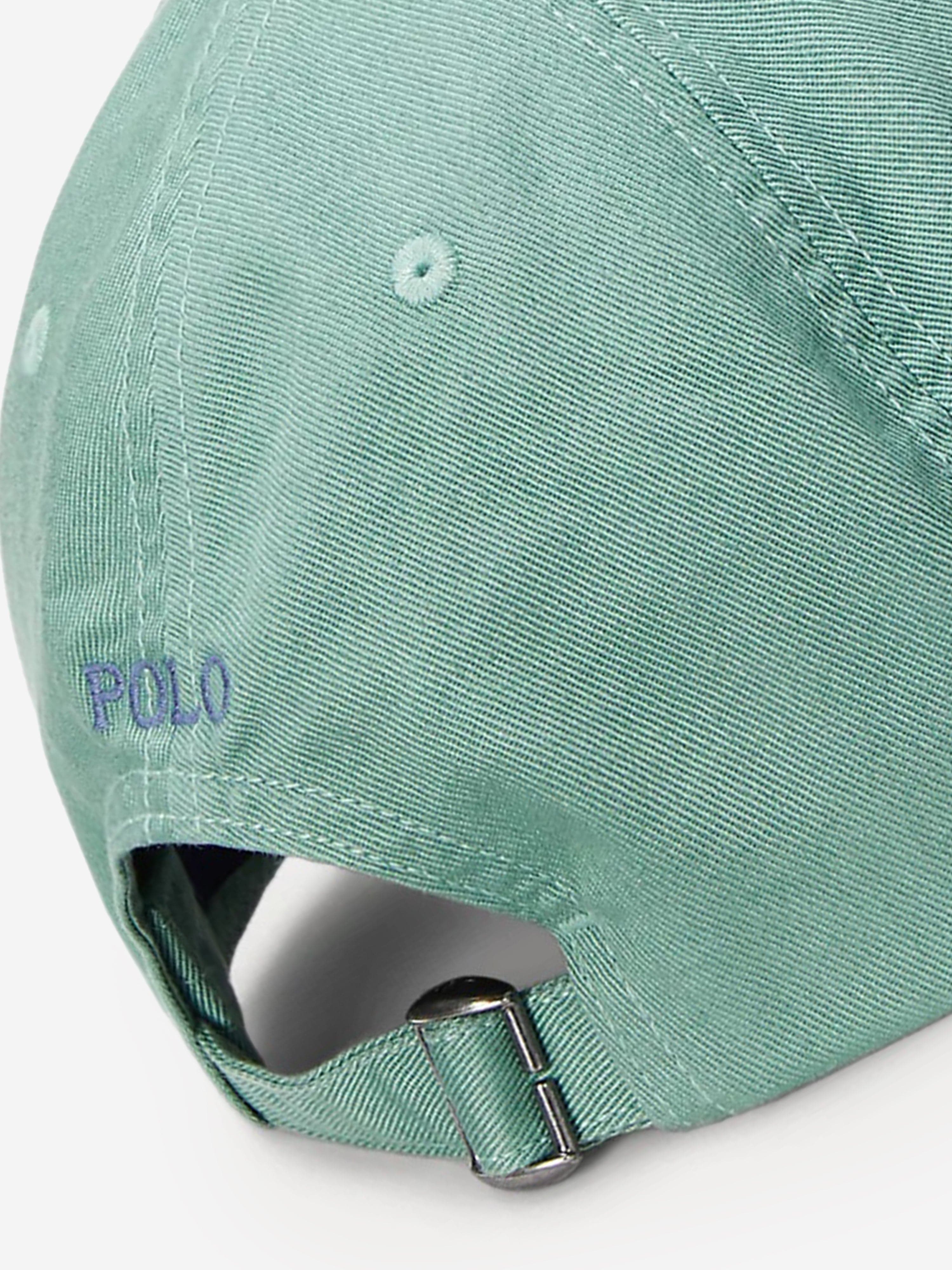 Ralph Lauren Boys Logo Cap in Green