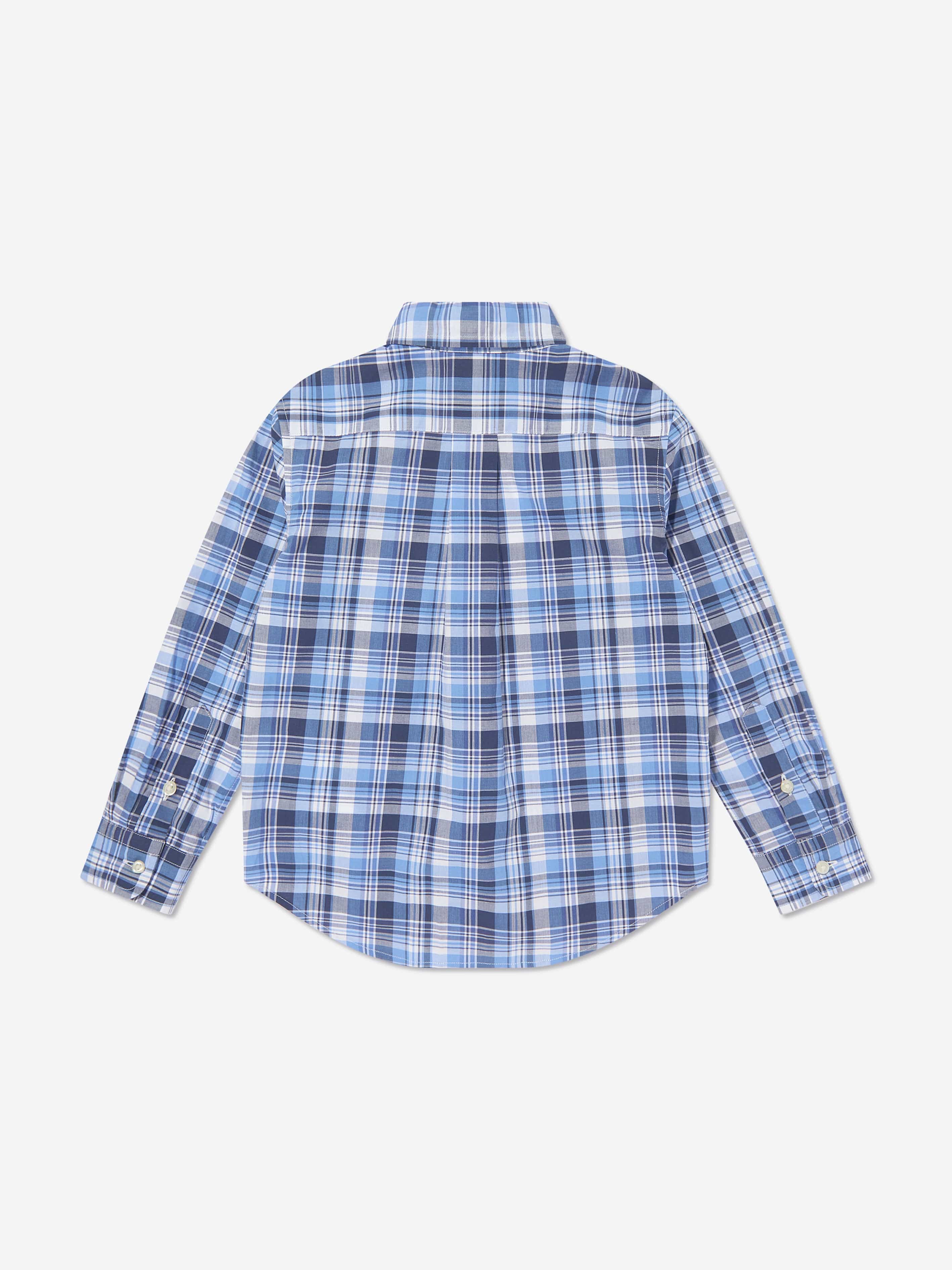 Ralph Lauren Boys Checked Shirt in Blue