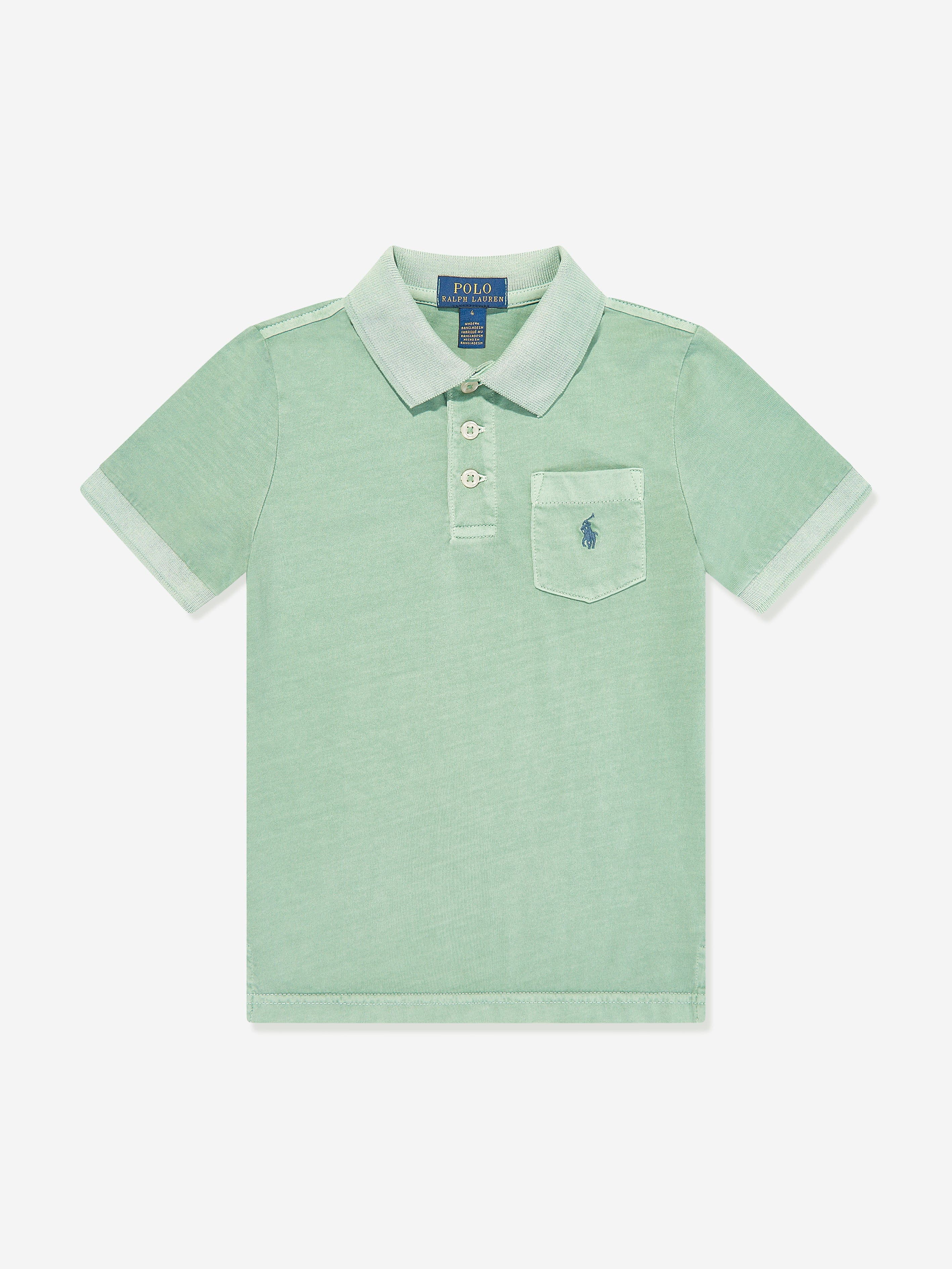 Ralph Lauren Boys Logo Polo Shirt in Green