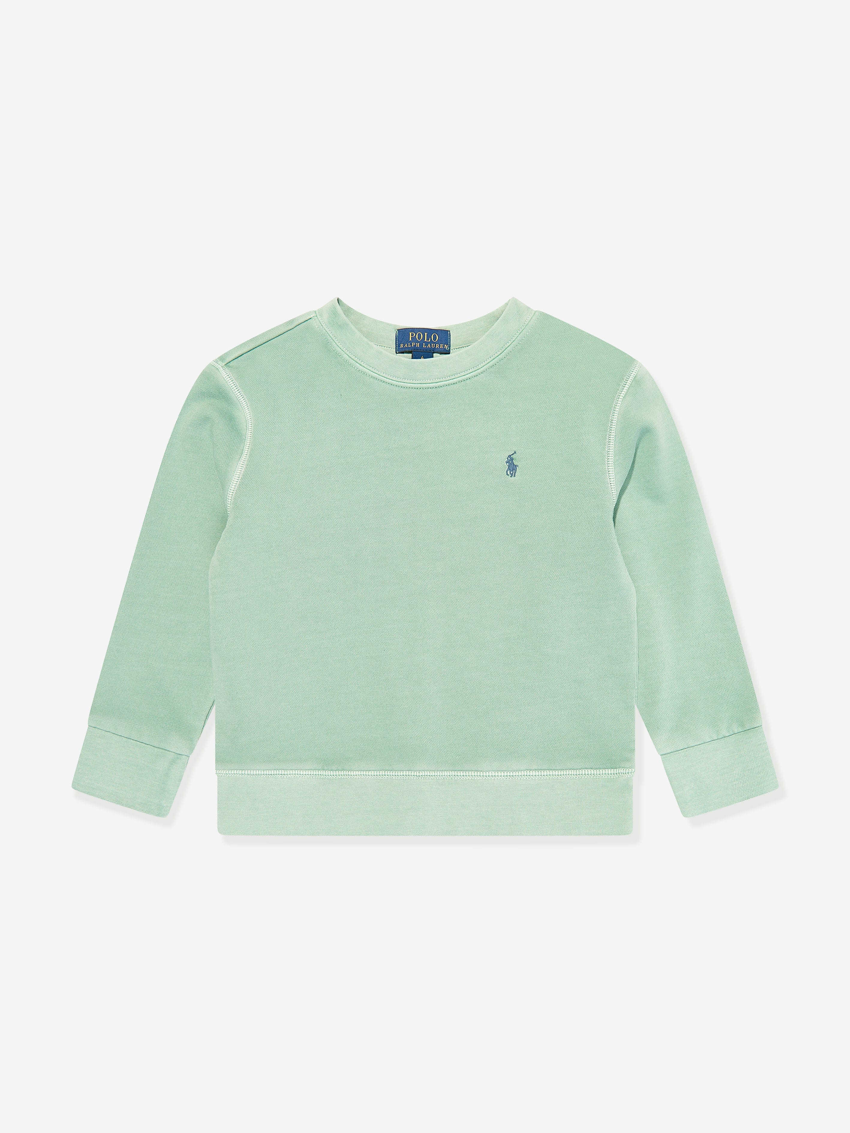 Ralph Lauren Boys Logo Sweatshirt in Green