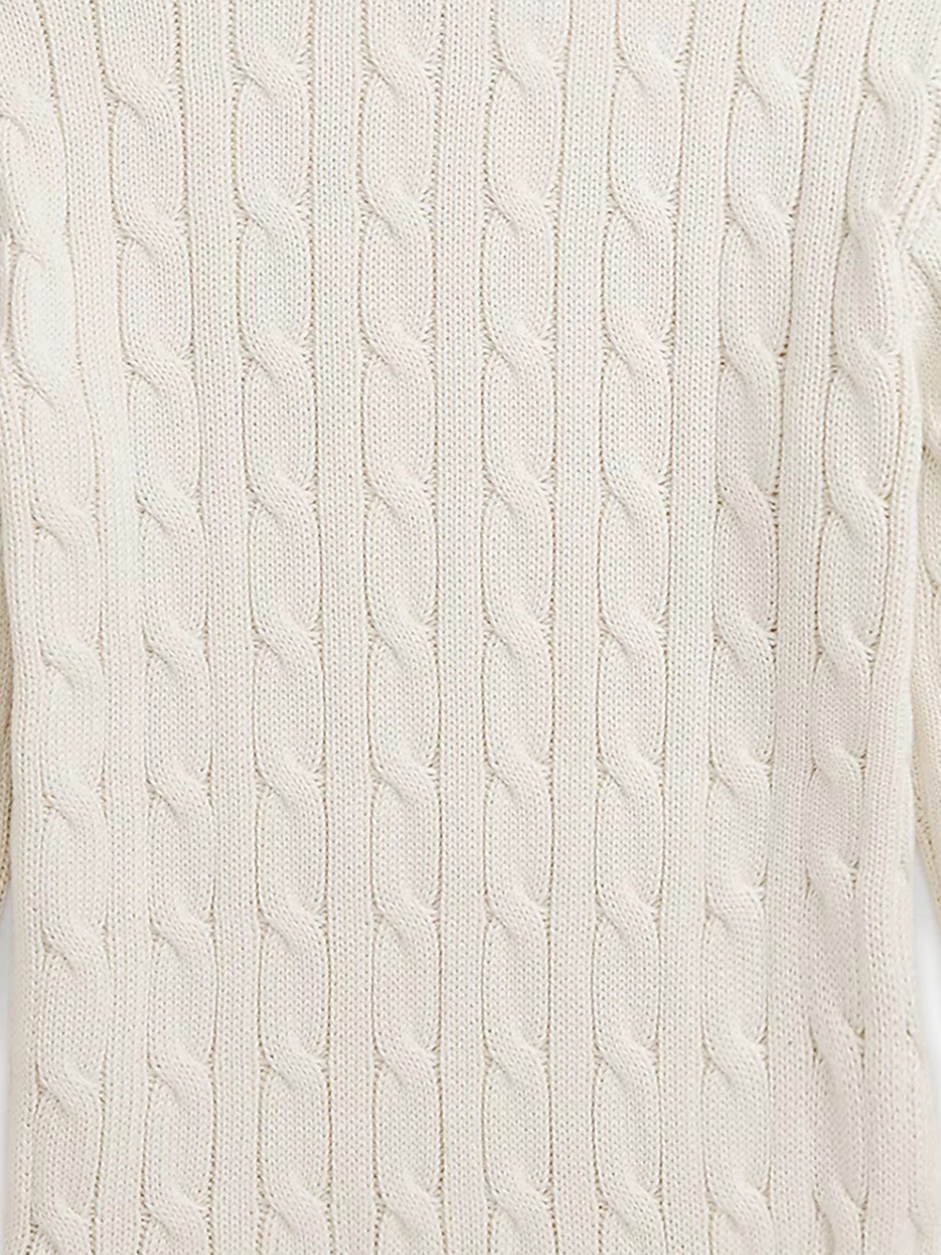 Ralph Lauren Boys Cable Knit Jumper in Ivory