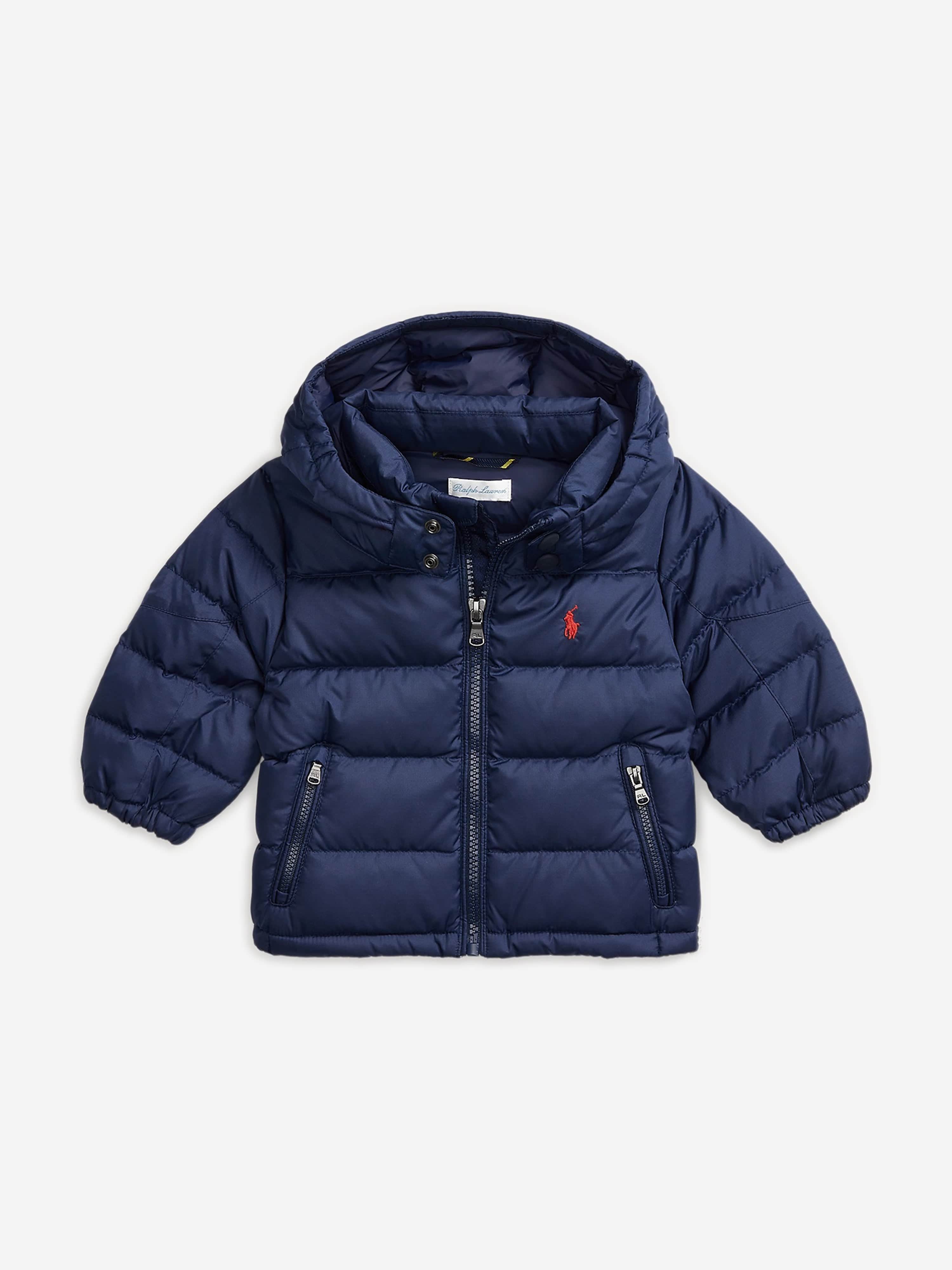 Baby Boys Puffer Jacket in Navy