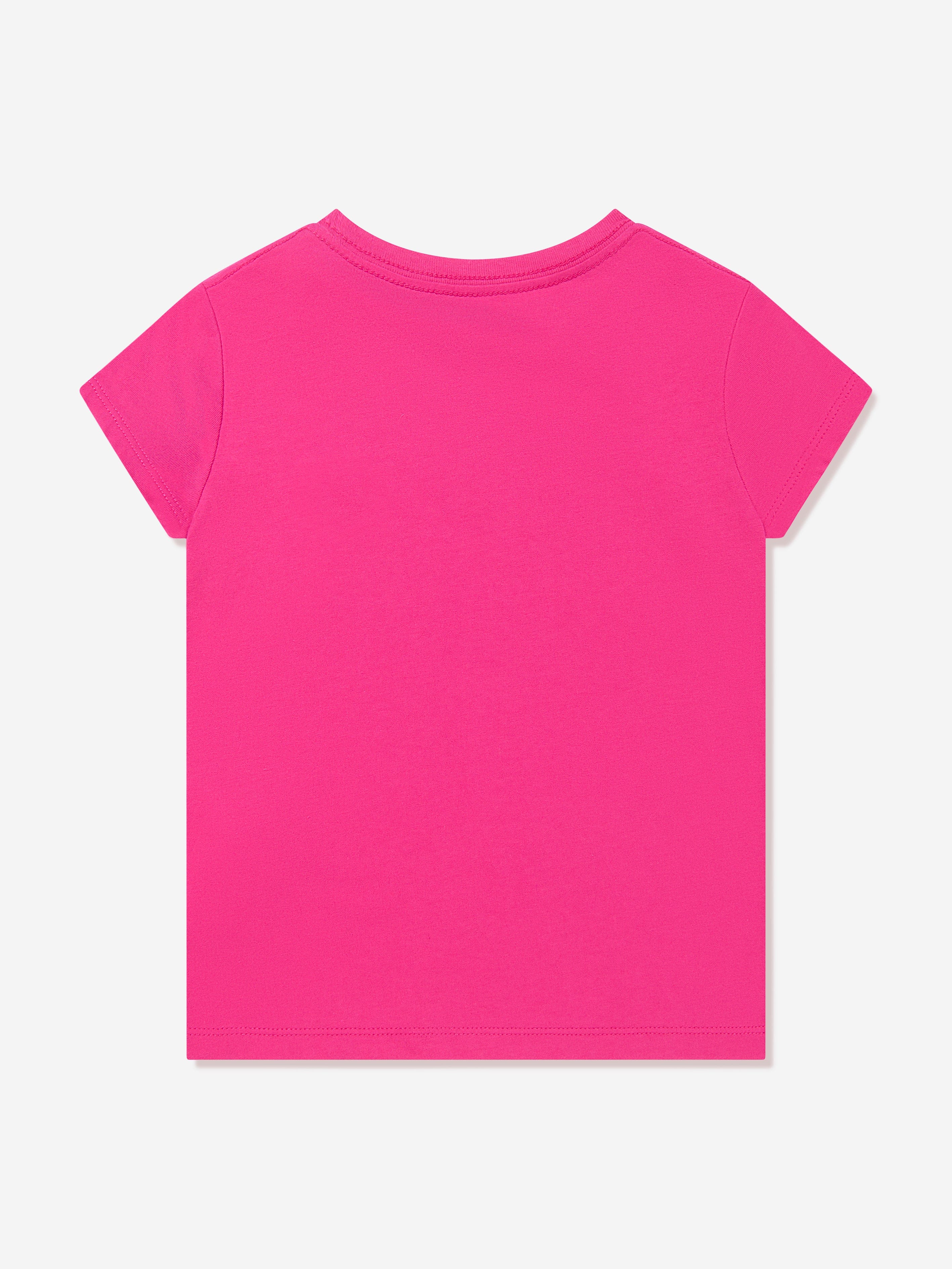 Ralph Lauren Girls Logo T-Shirt in Pink