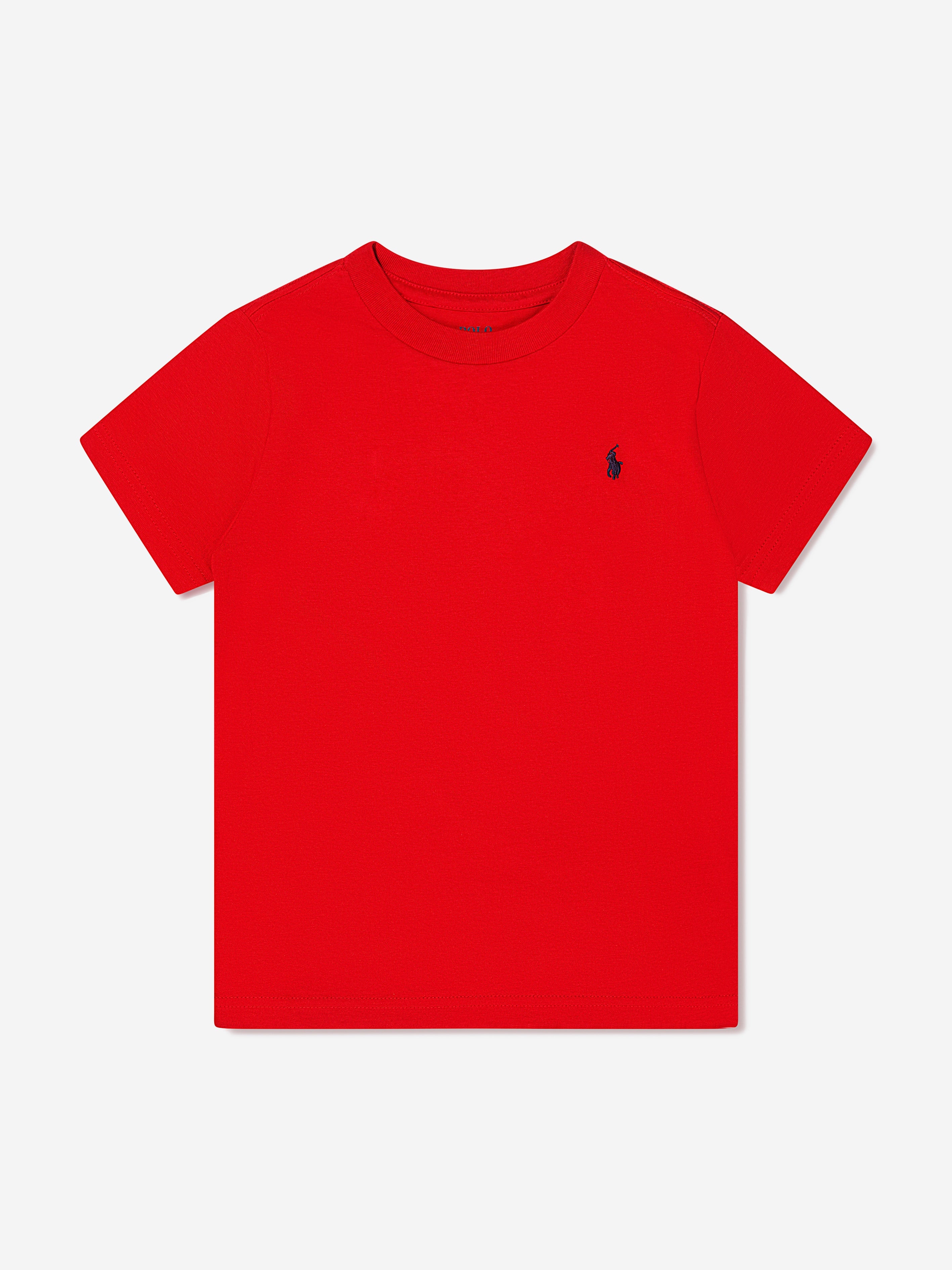 Boys Logo T-Shirt in Red