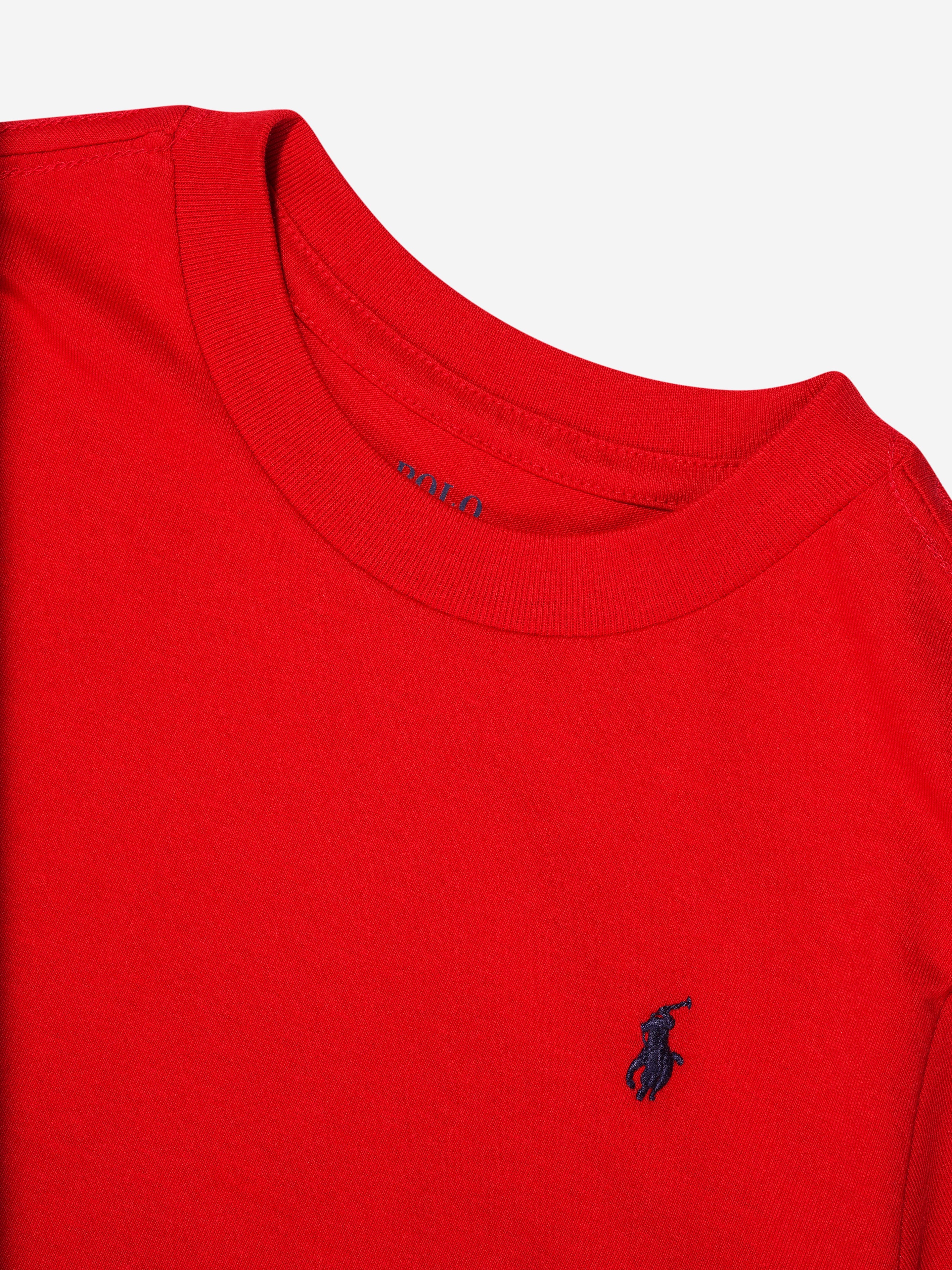 Boys Logo T-Shirt in Red