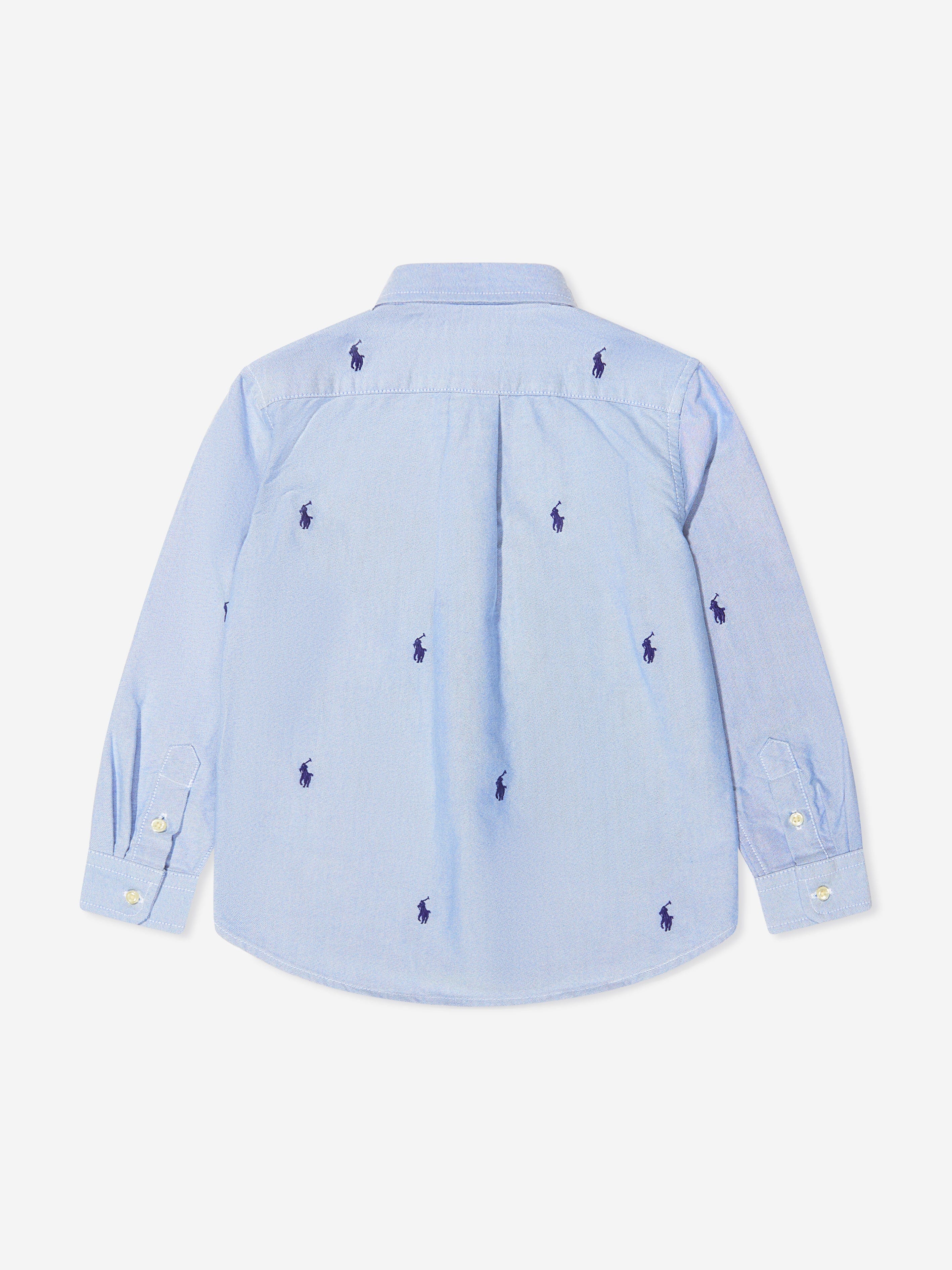 Ralph Lauren Boys Logo Shirt in Blue