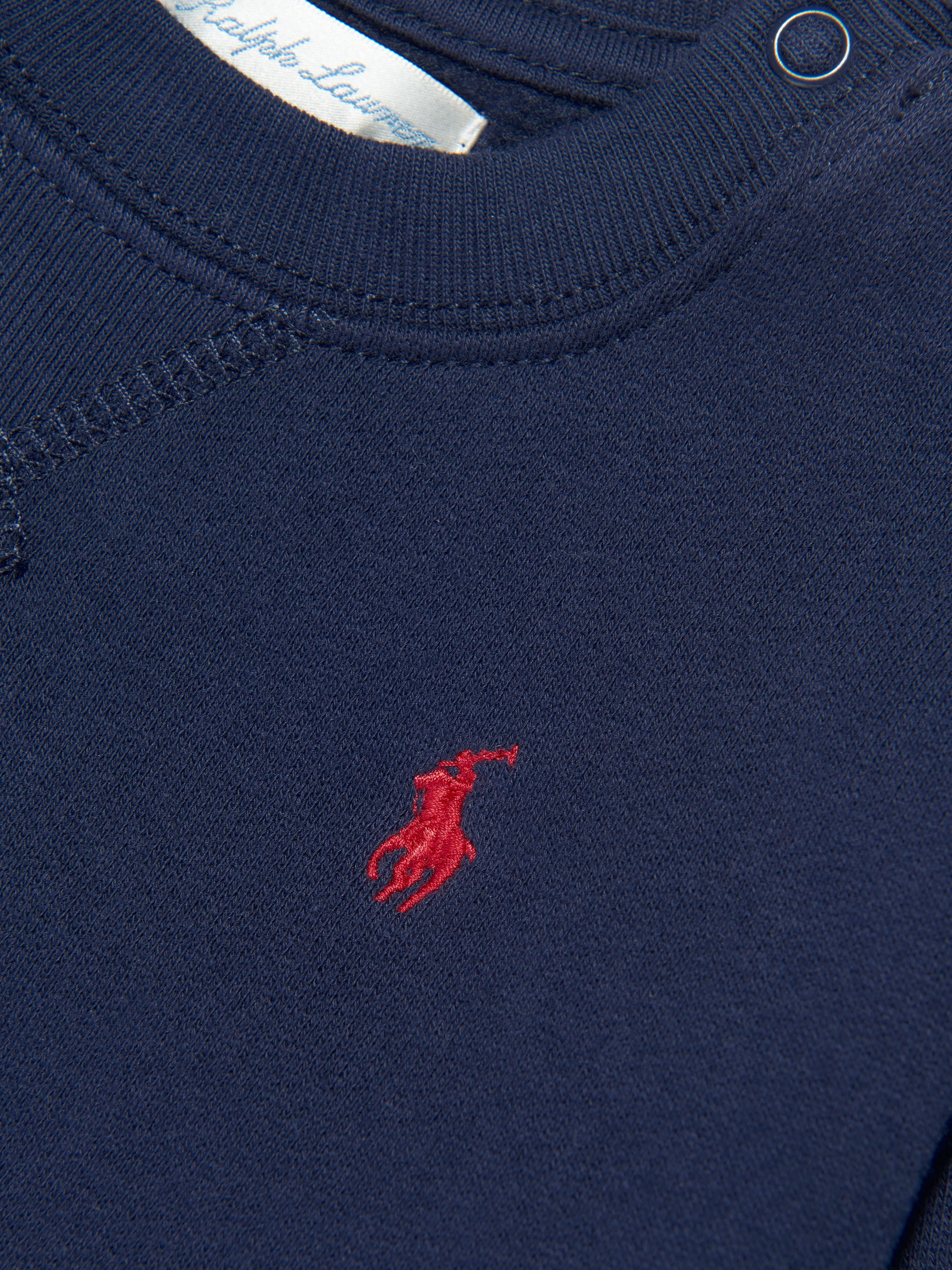 Baby Boys Logo Sweatshirt in Navy