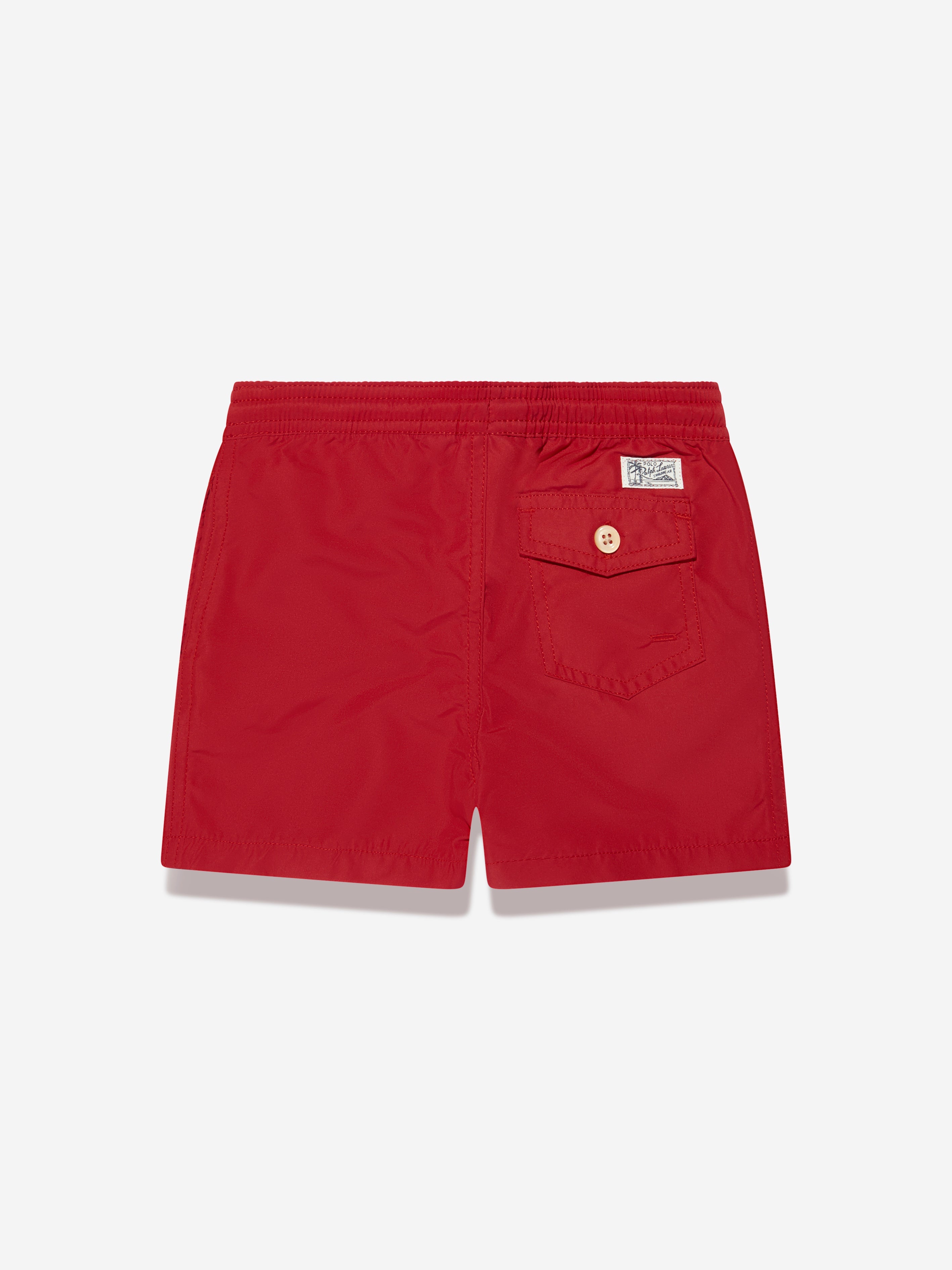 Boys Logo Swim Shorts in Red