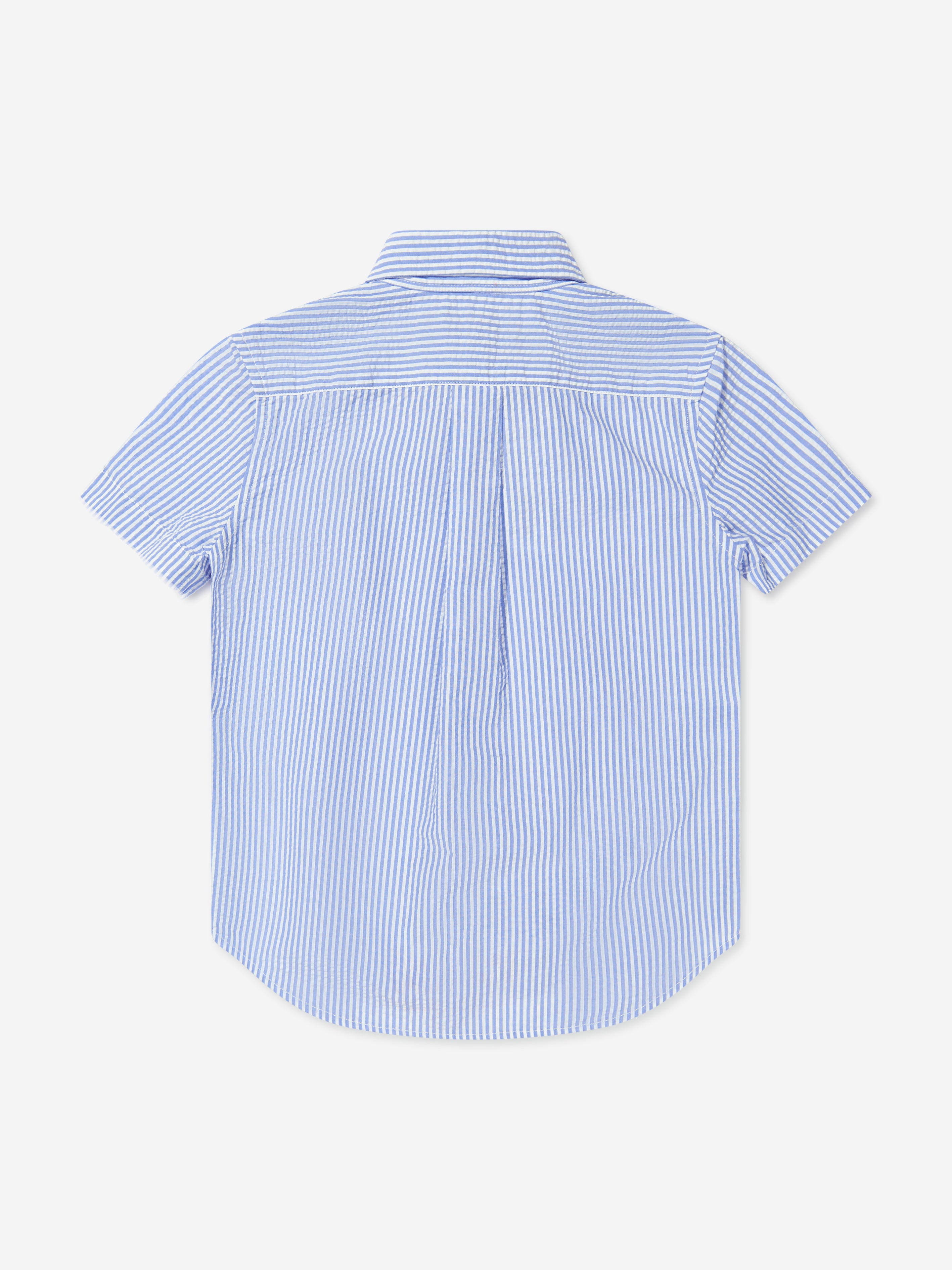 Boys Short Sleeve Shirt in Blue