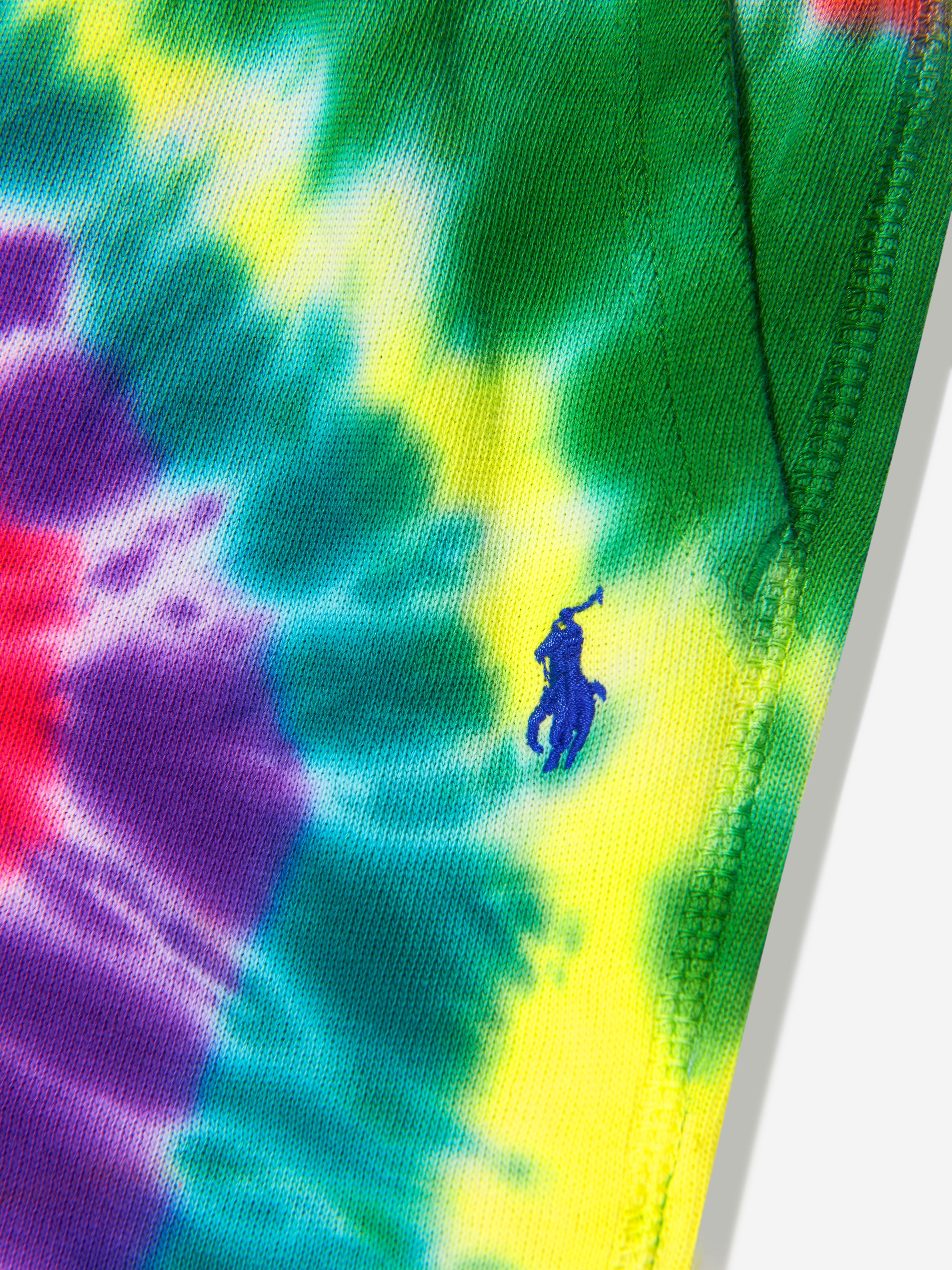 Boys Rainbow Tie Dye Shorts in Multicolour