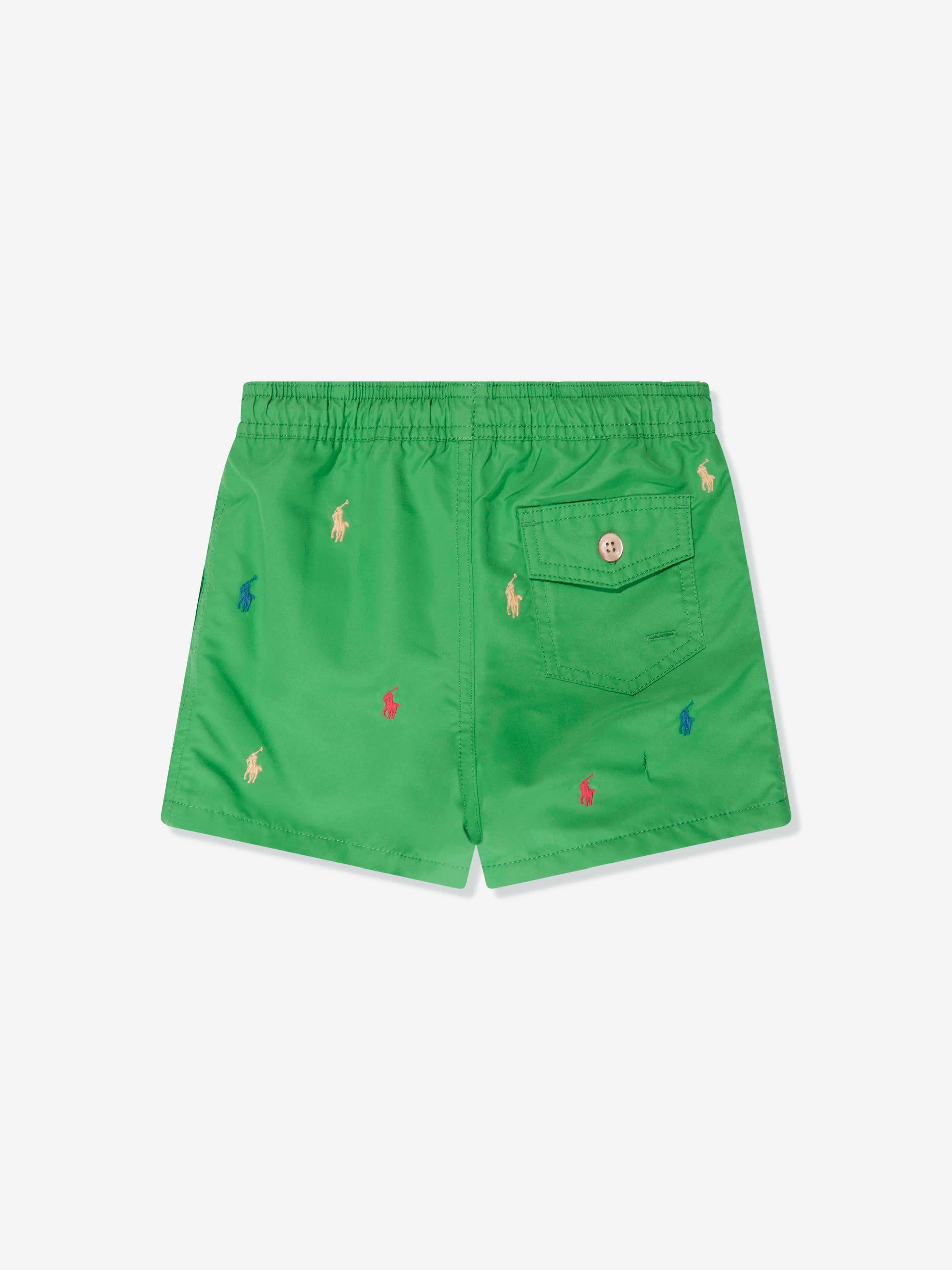 Boys Logo Swim Shorts in Green