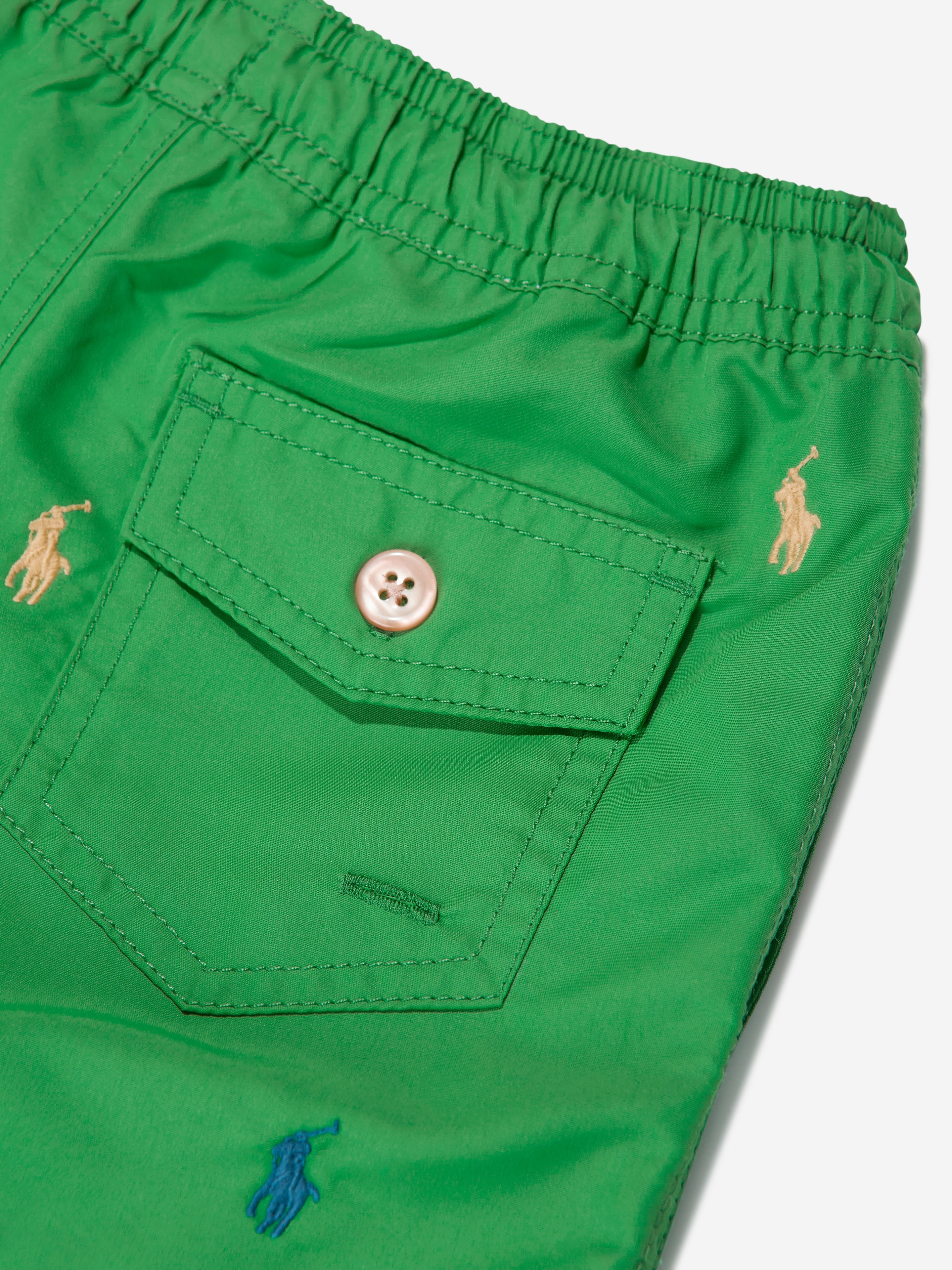 Boys Logo Swim Shorts in Green