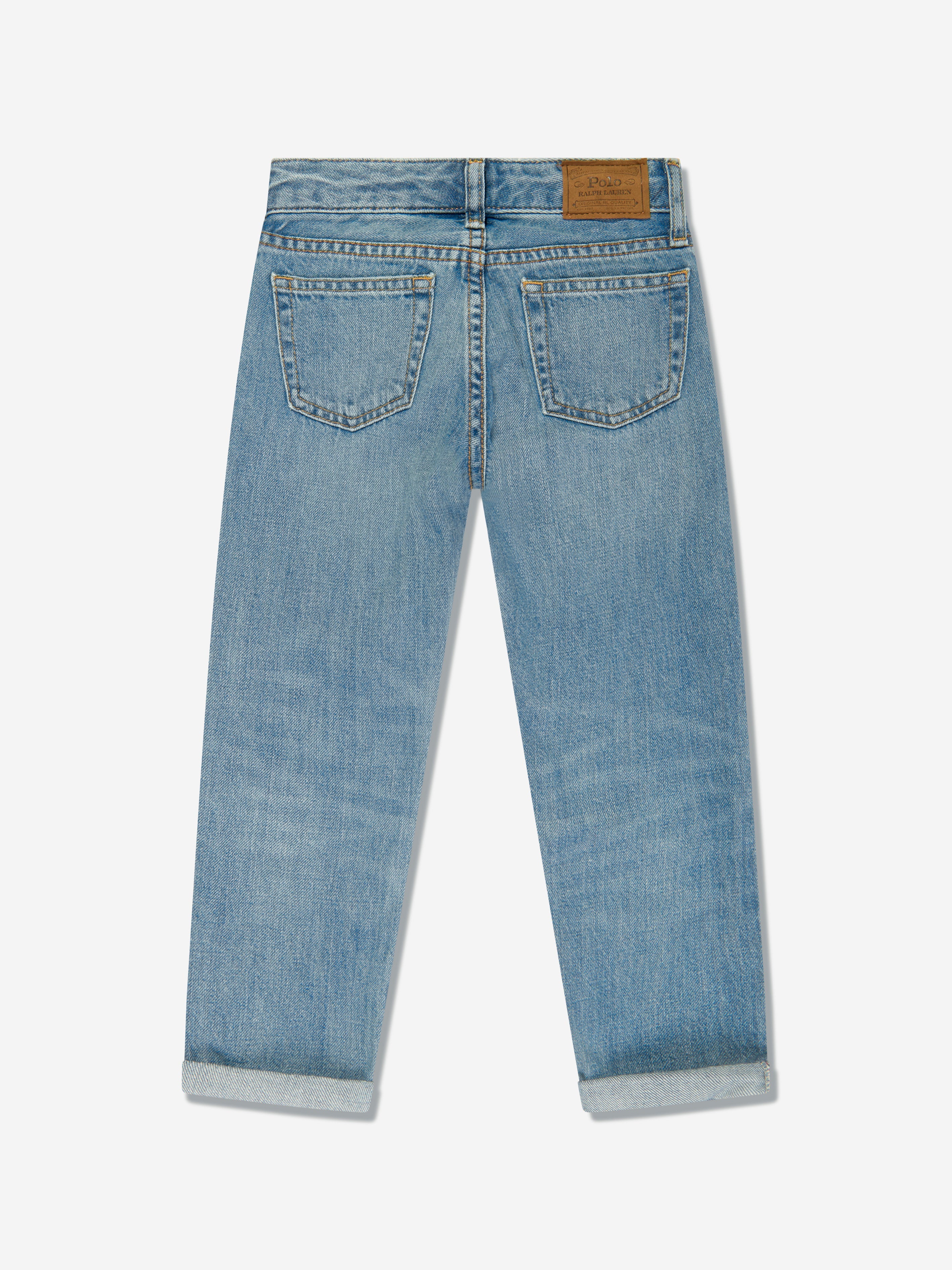 Girls Polo Boyfriend Jeans in Blue